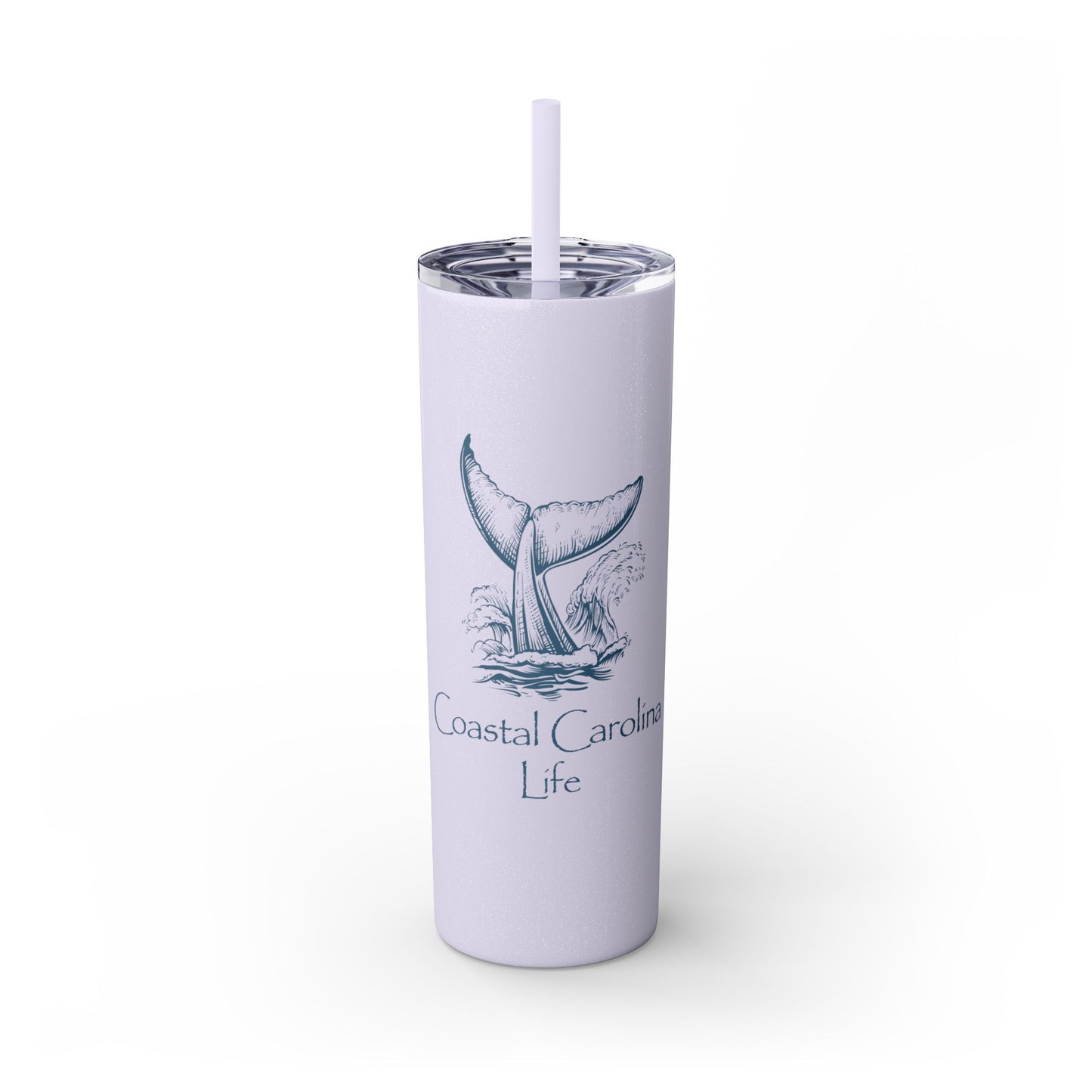 Whale Tail Skinny Tumbler
