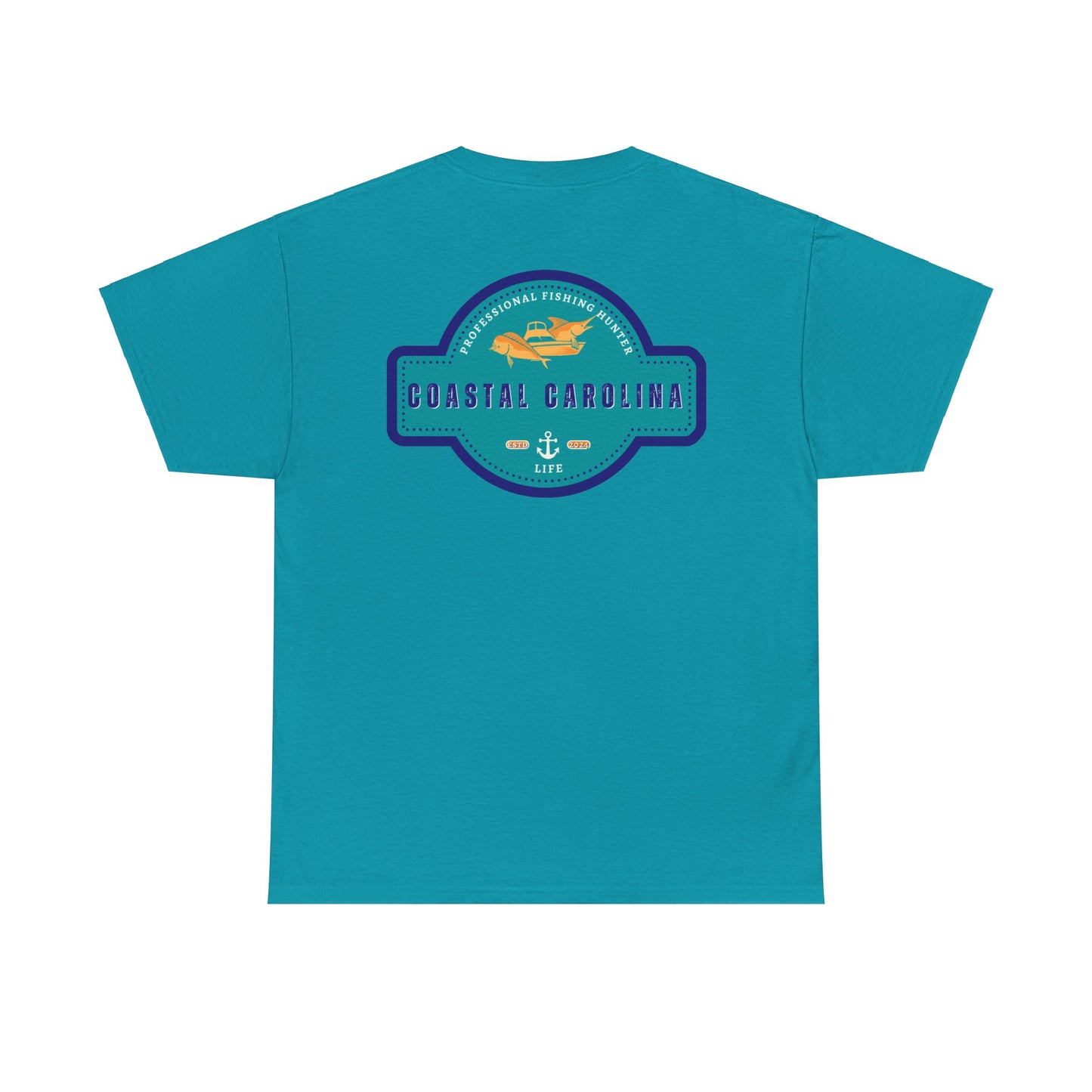 Men's Heavy Cotton T-Shirt - Professional Fishing Hunter
