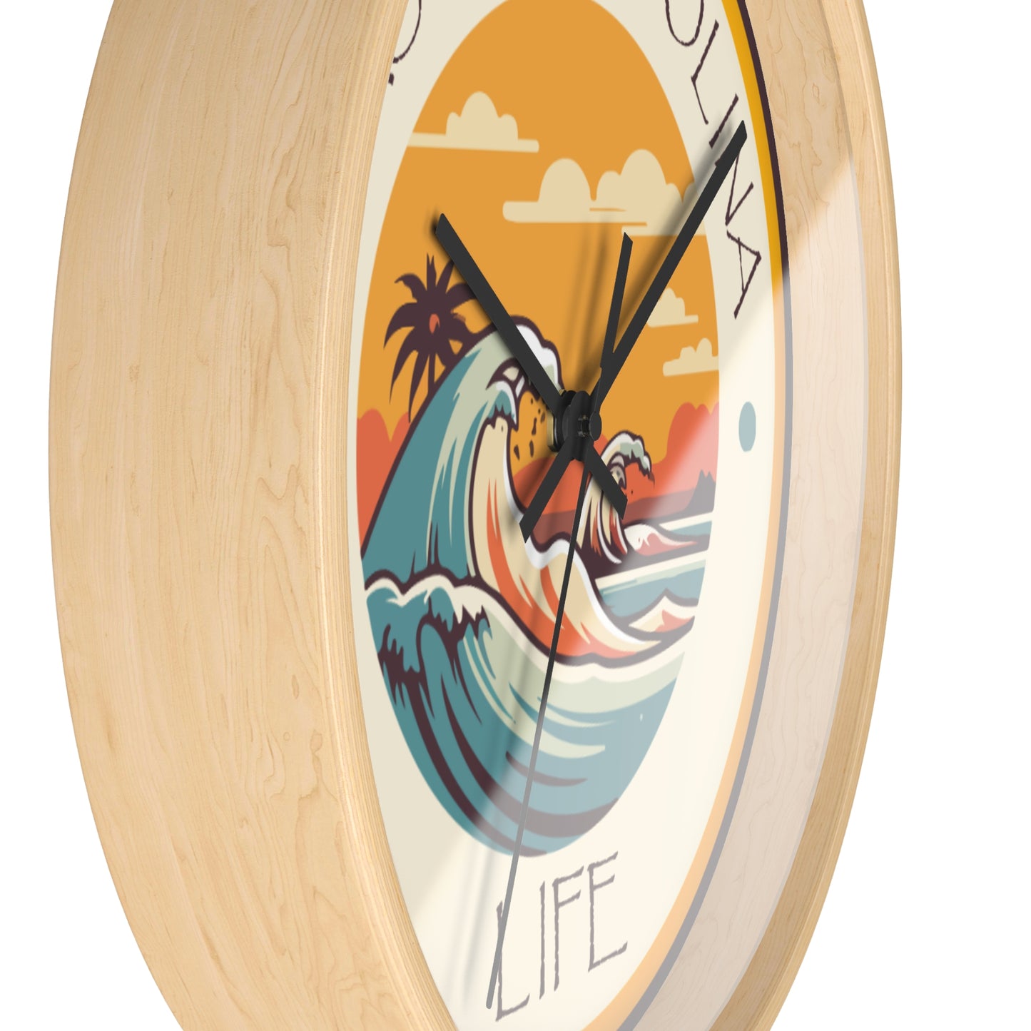 Waves Coastal Carolina Wall Clock