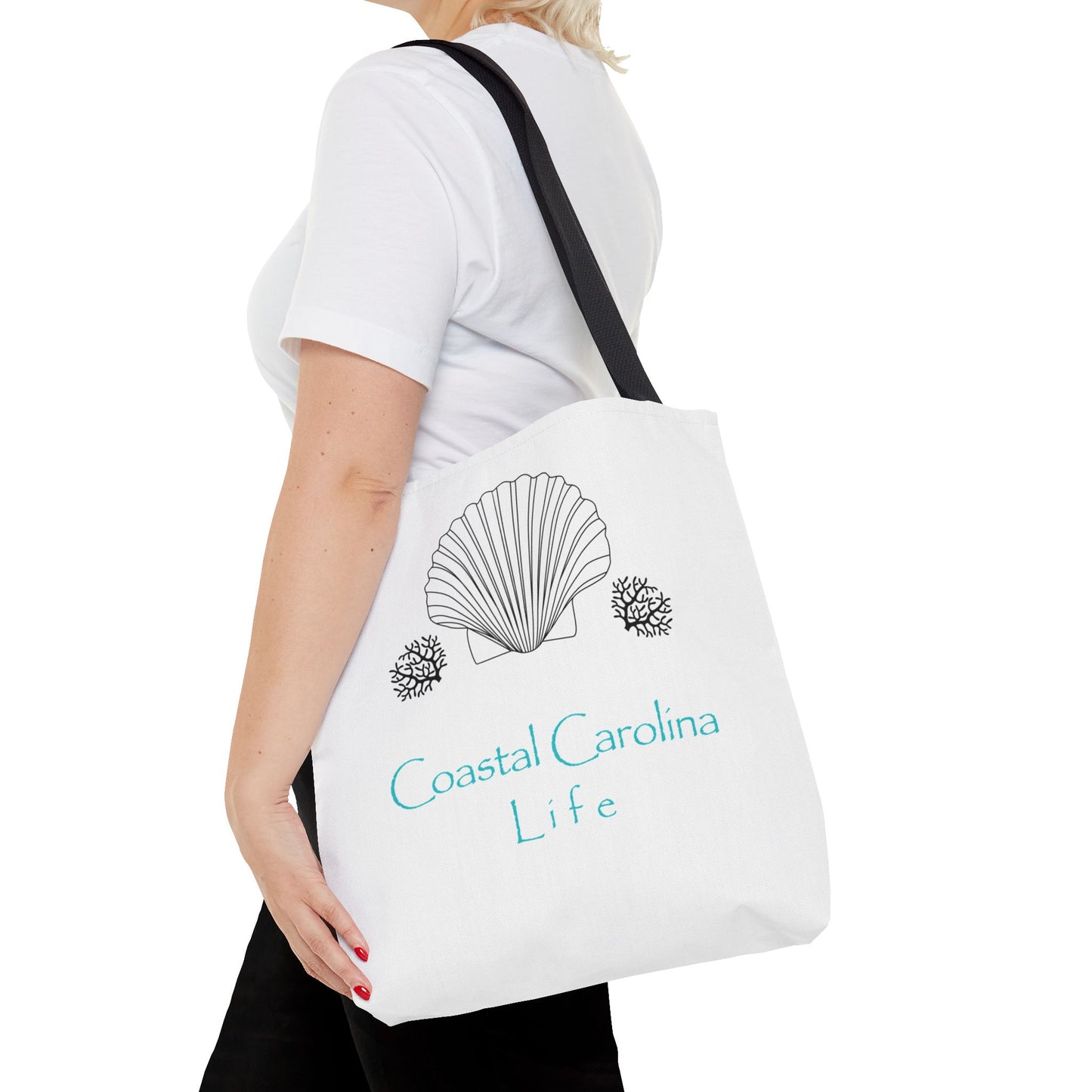 Clam Shell and Coral Coastal Tote Bag