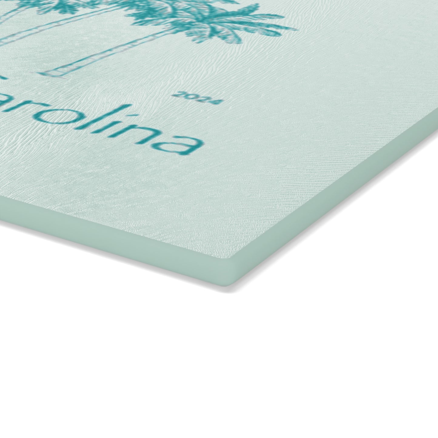 Palm Trees Tempered Glass Cutting Board