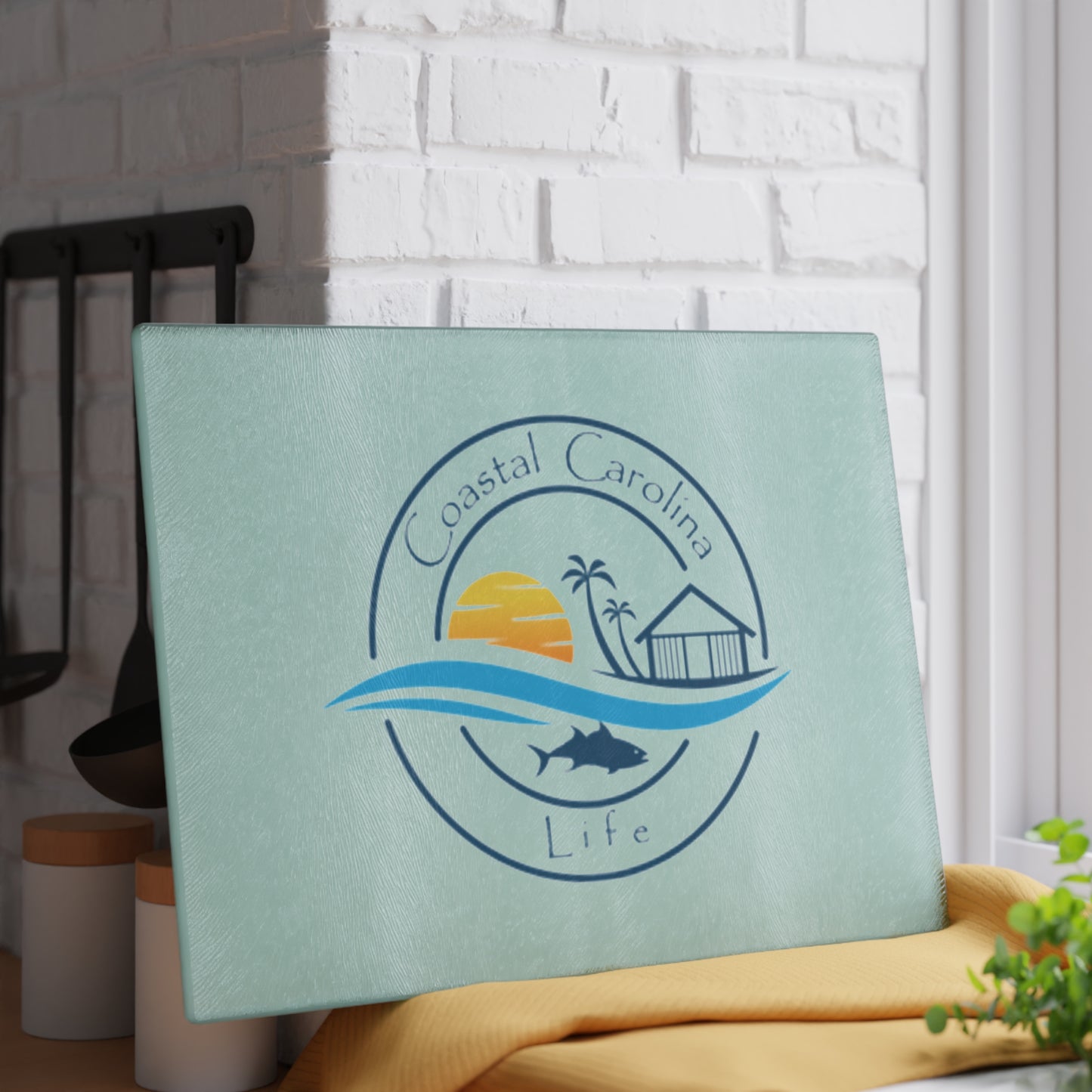 Coastal Carolina Lifestyle Tempered Glass Cutting Boards