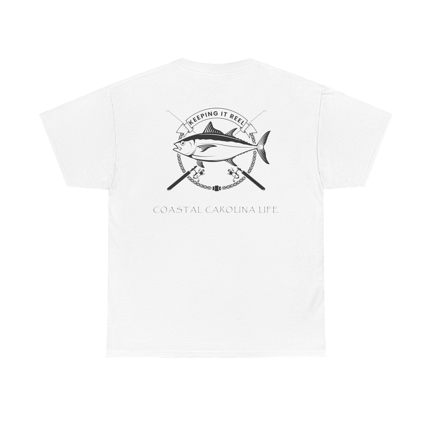 Men's Heavy Cotton T-Shirt - Keeping it Reel