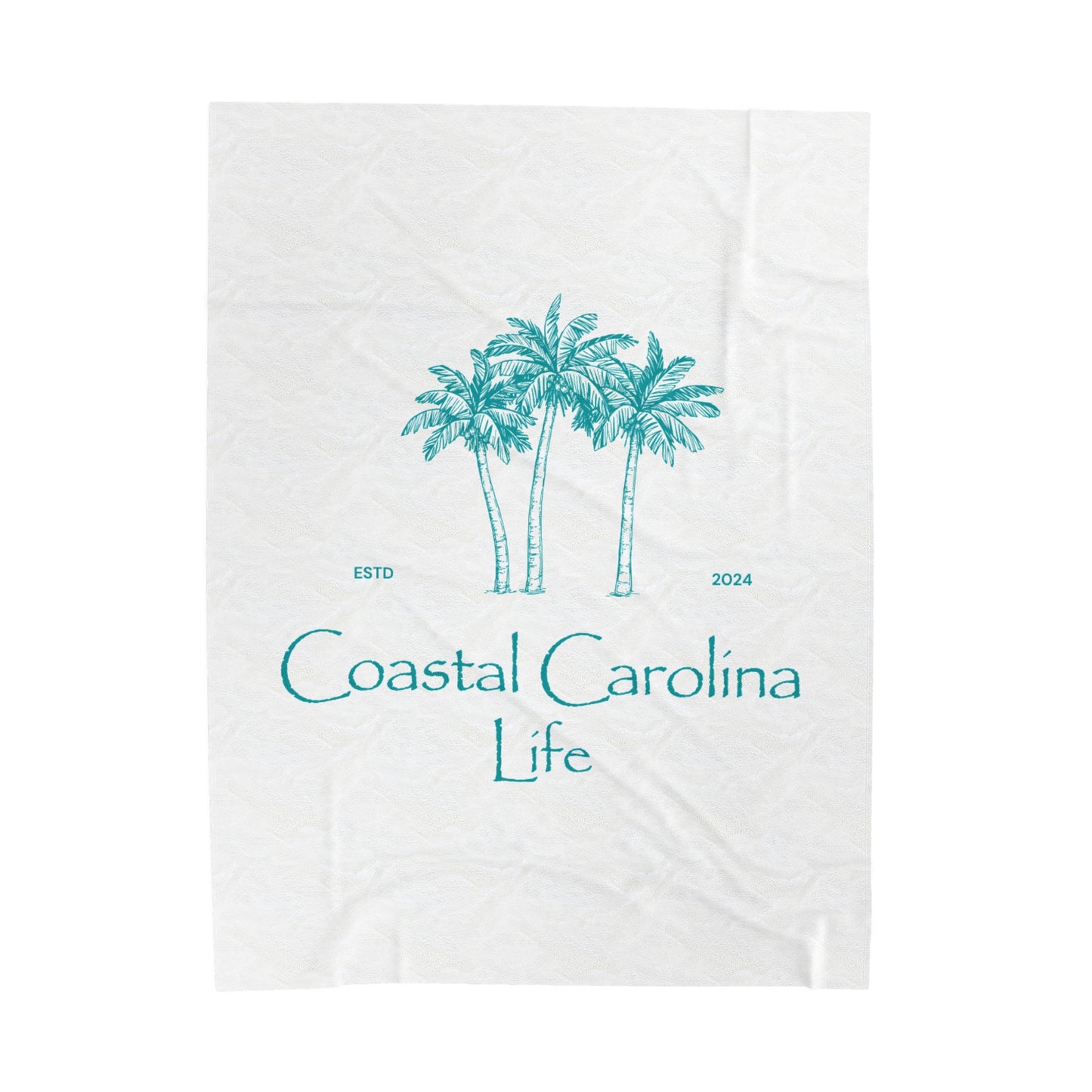 Palm Trees Velveteen Plush Blanket