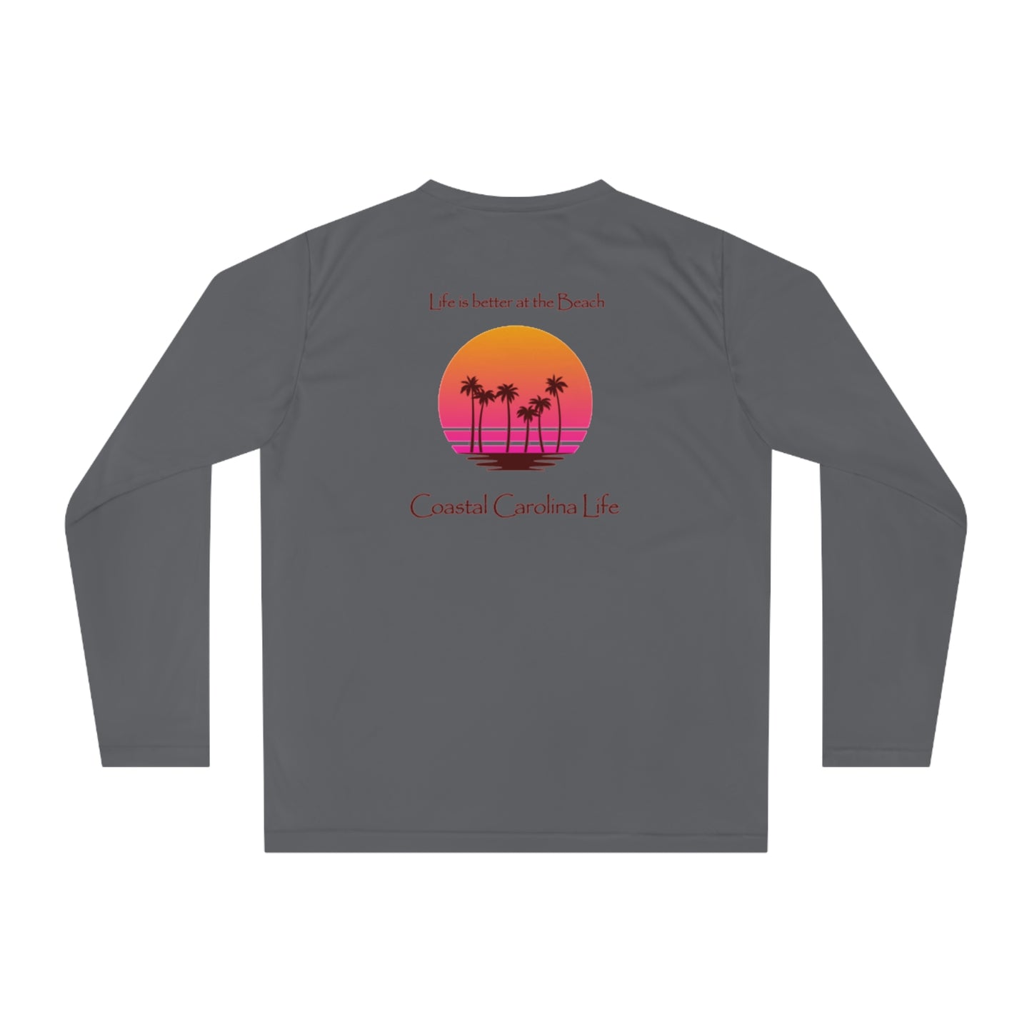 Women's Performance Long Sleeve Shirt - Life is better at the Beach