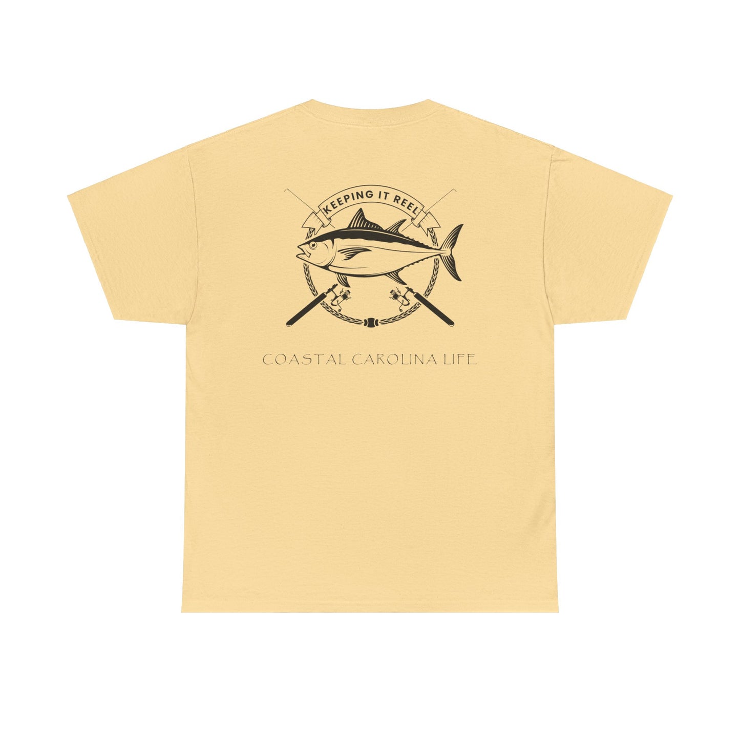 Men's Heavy Cotton T-Shirt - Keeping it Reel