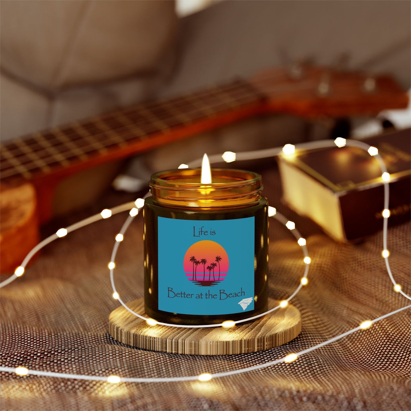 Coconut Apricot Wax Scented Candles - Life is Better at the Beach