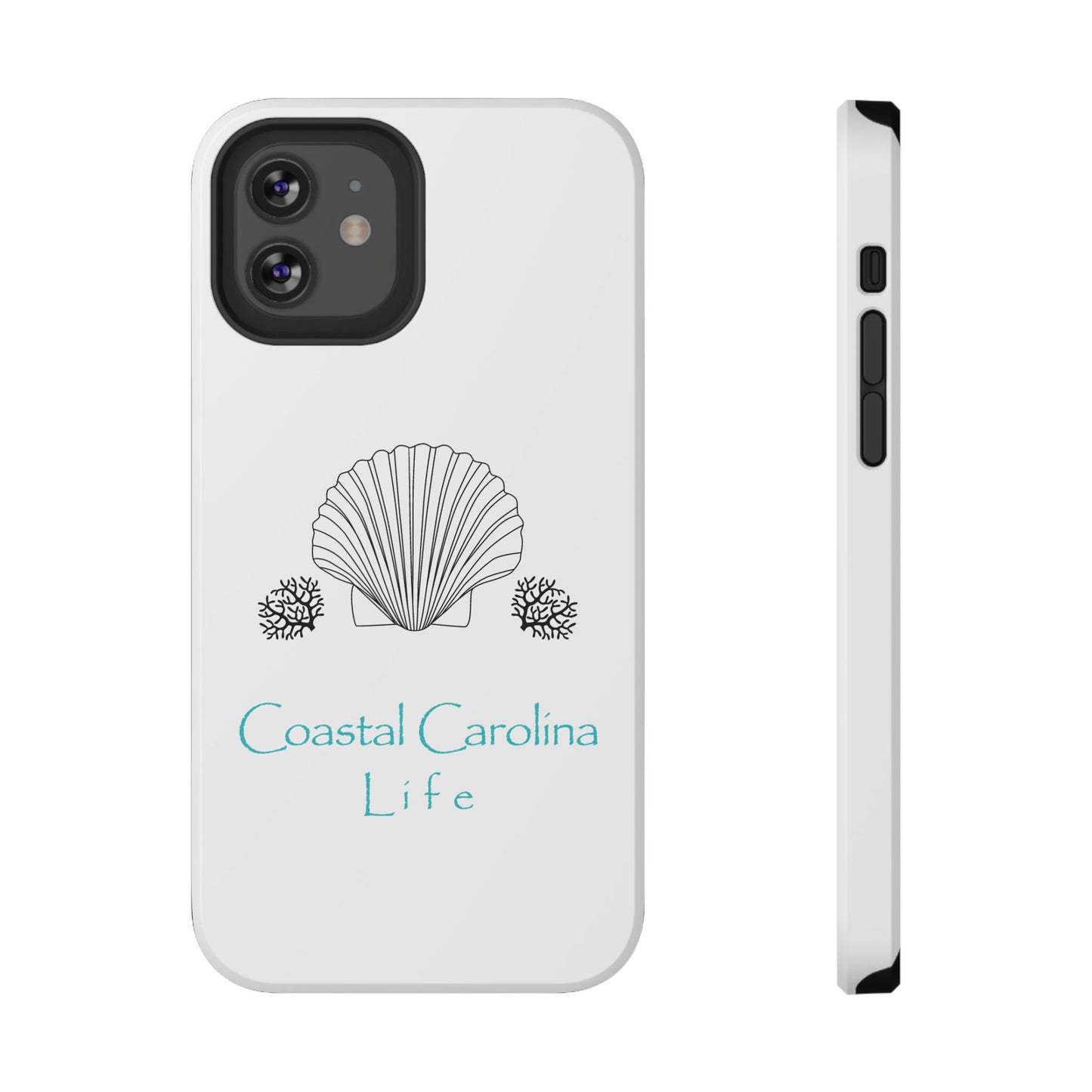 Impact-Resistant Phone Case - iPhone or Samsung - Clam Shell and Coral