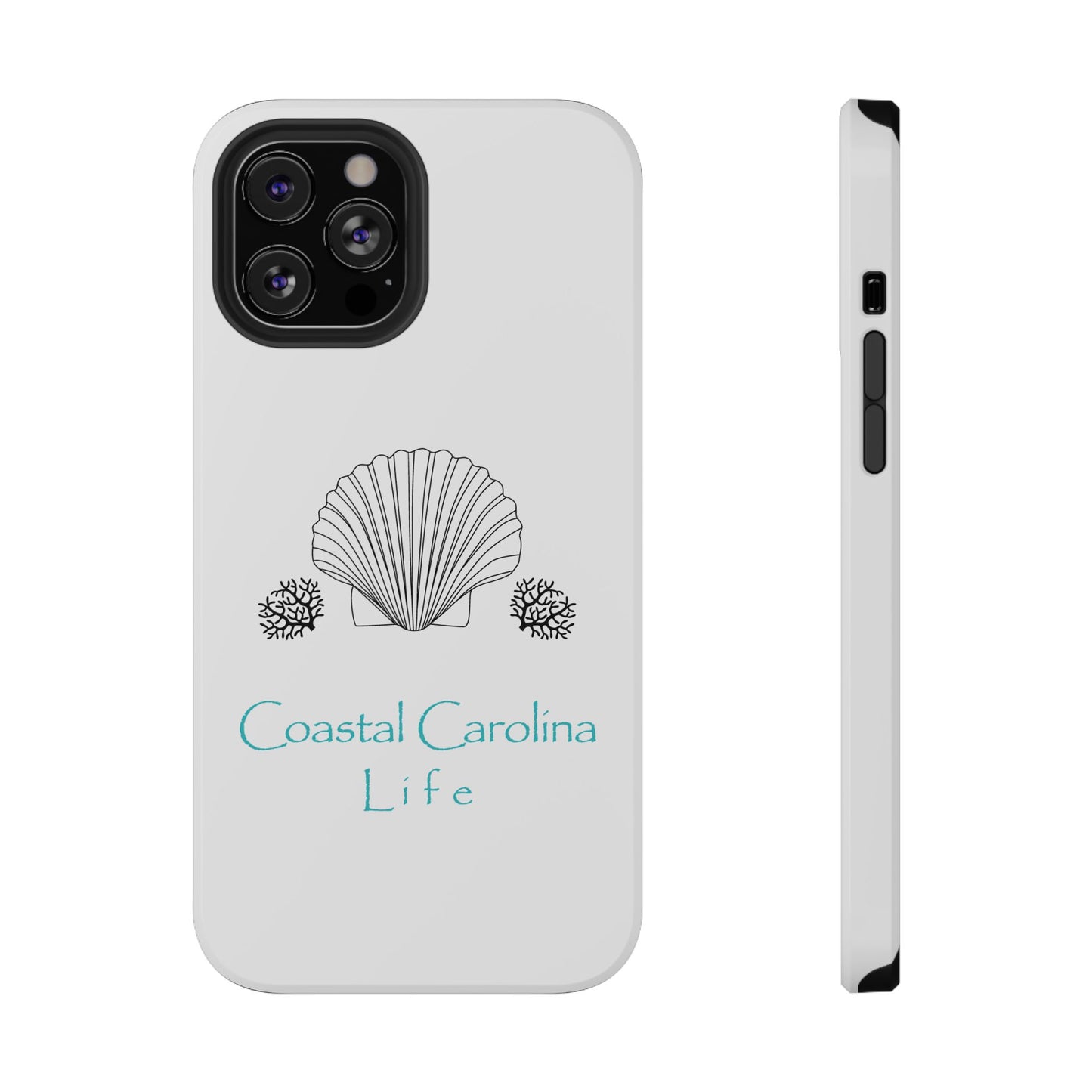 Impact-Resistant Phone Case - iPhone or Samsung - Clam Shell and Coral