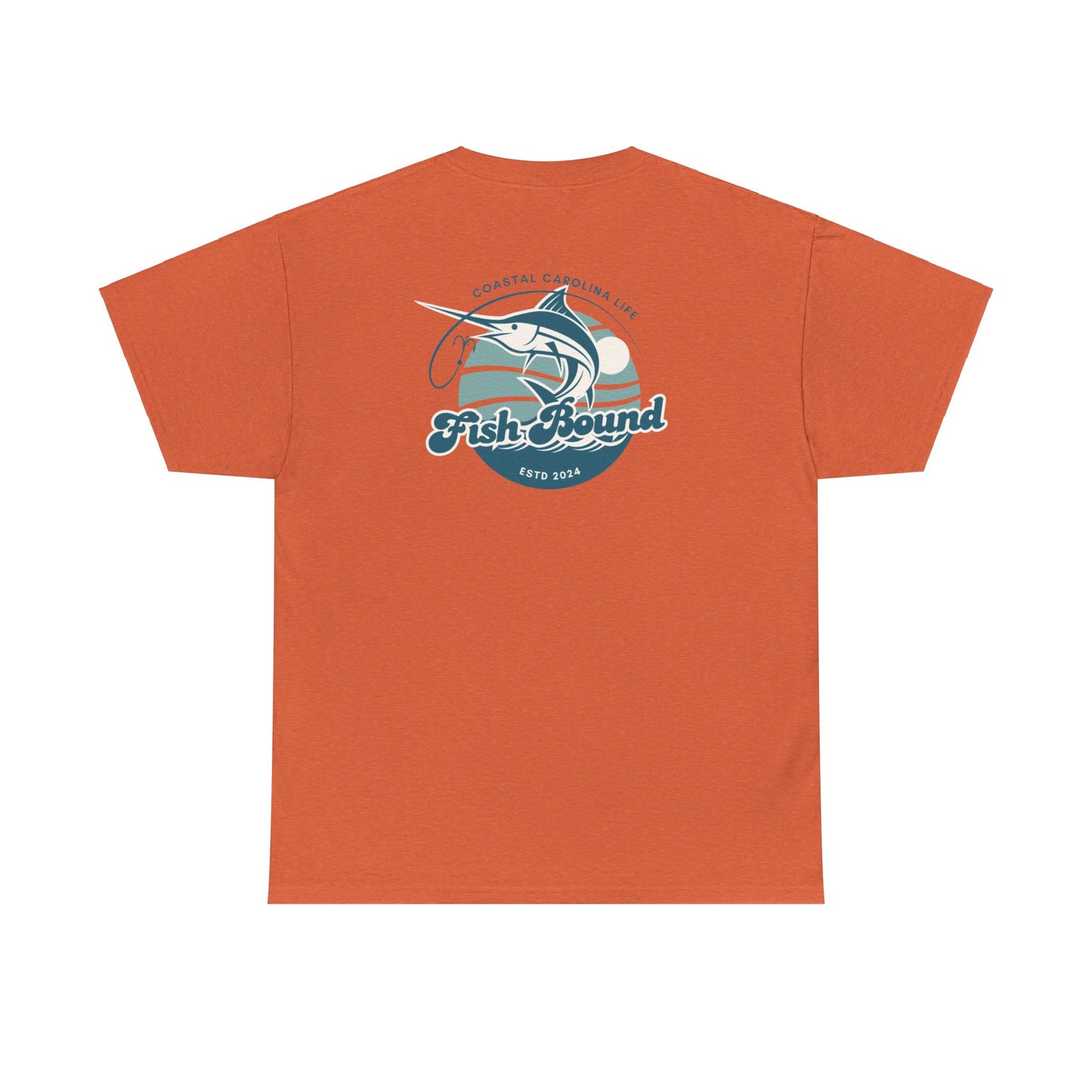 Men's Heavy Cotton T-Shirt - Fish Bound