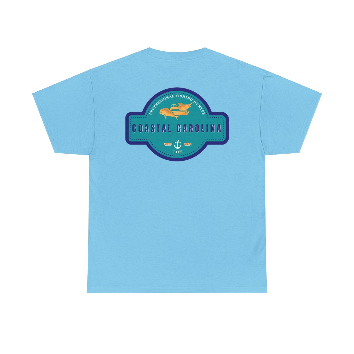 Men's Heavy Cotton T-Shirt - Professional Fishing Hunter