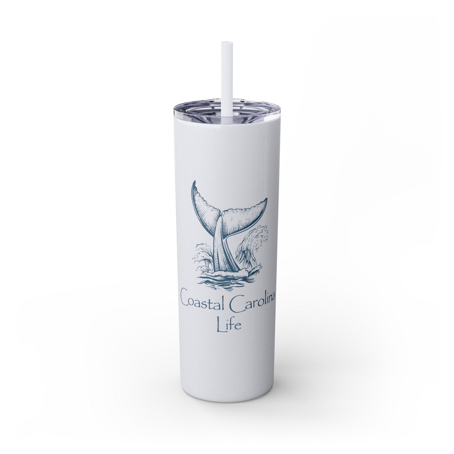 Whale Tail Skinny Tumbler
