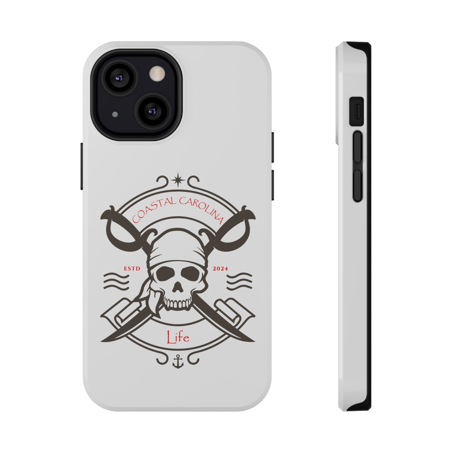Impact-Resistant Phone Case - iPhone or Samsung - Pirate Skull