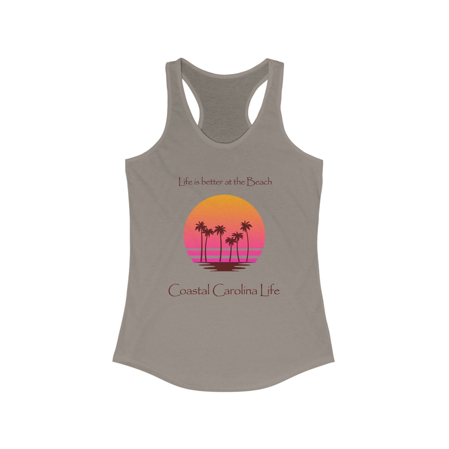 Women's Coastal Tank Top - Life is better at the Beach