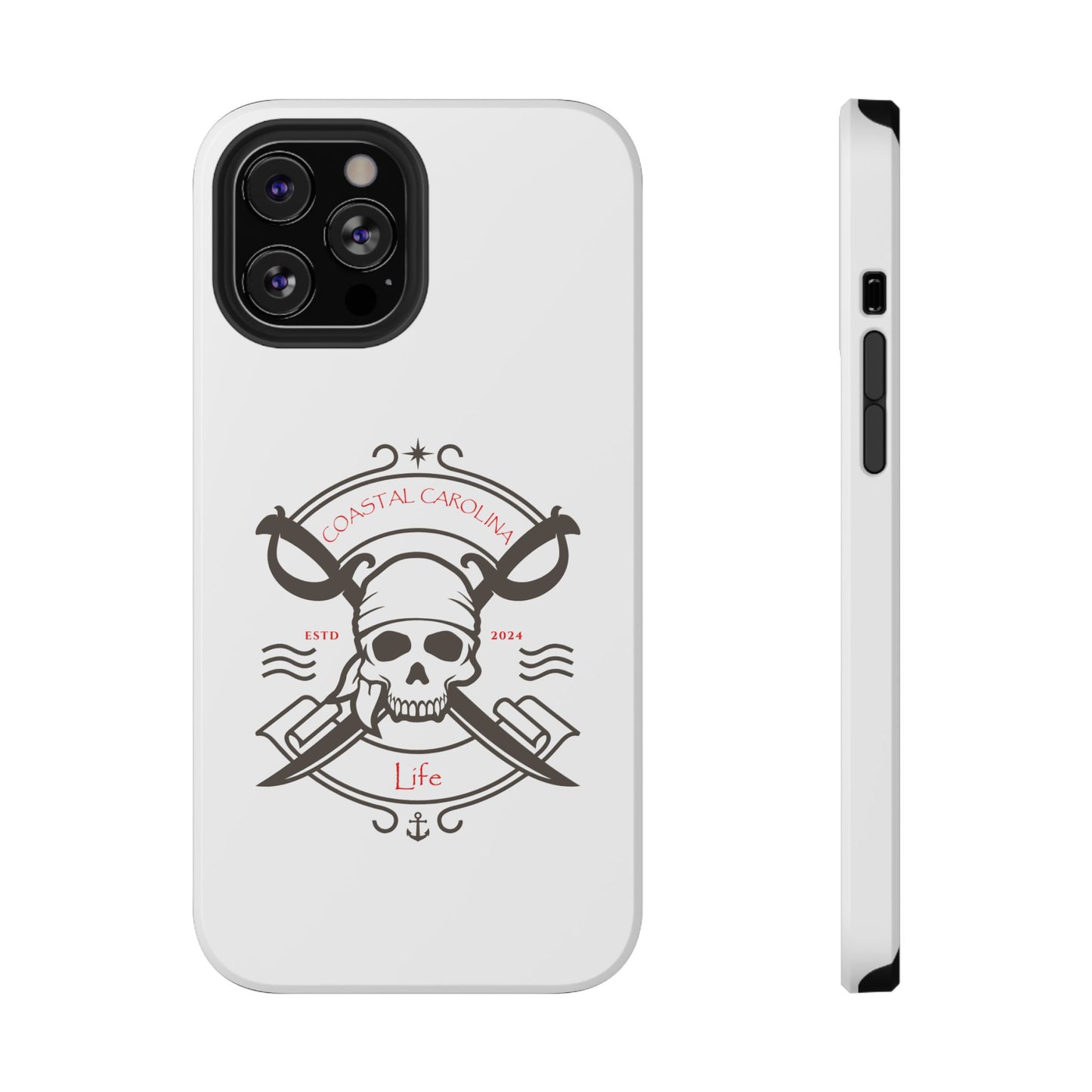 Impact-Resistant Phone Case - iPhone or Samsung - Pirate Skull