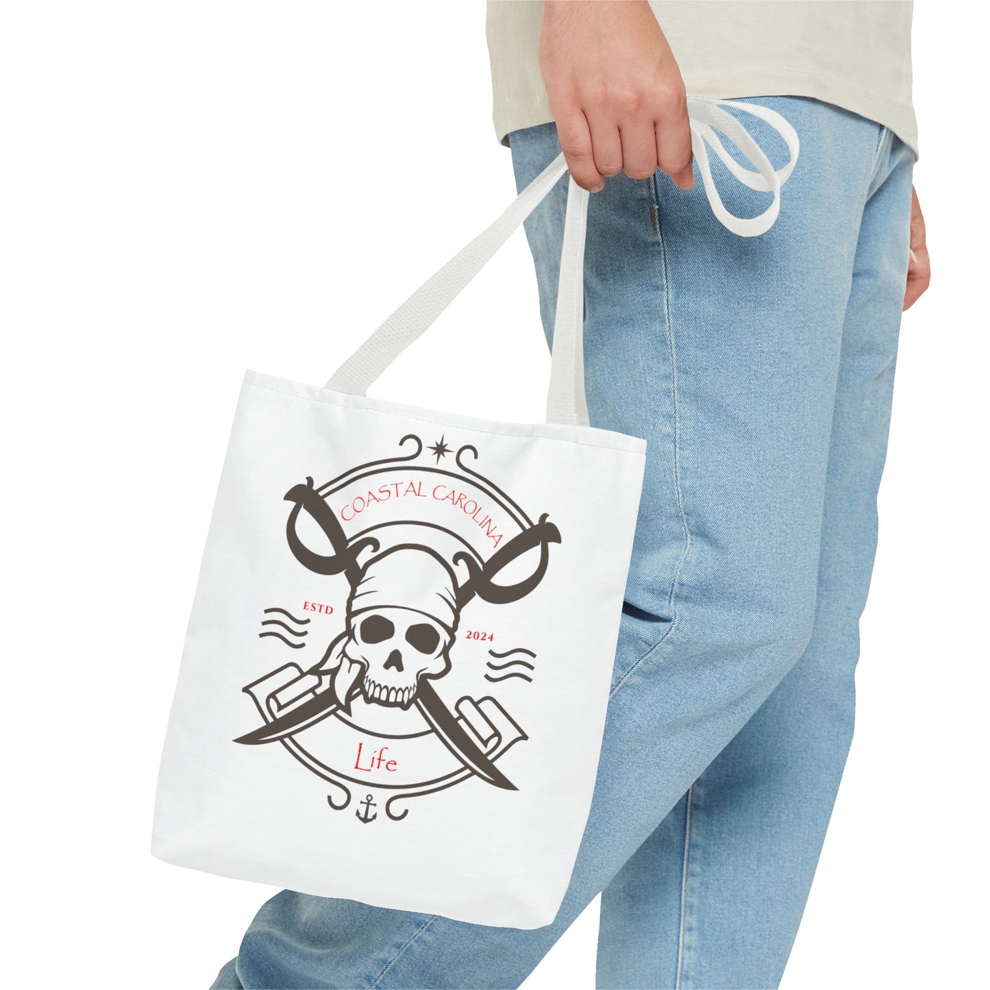 Pirate Skull Coastal Tote Bag