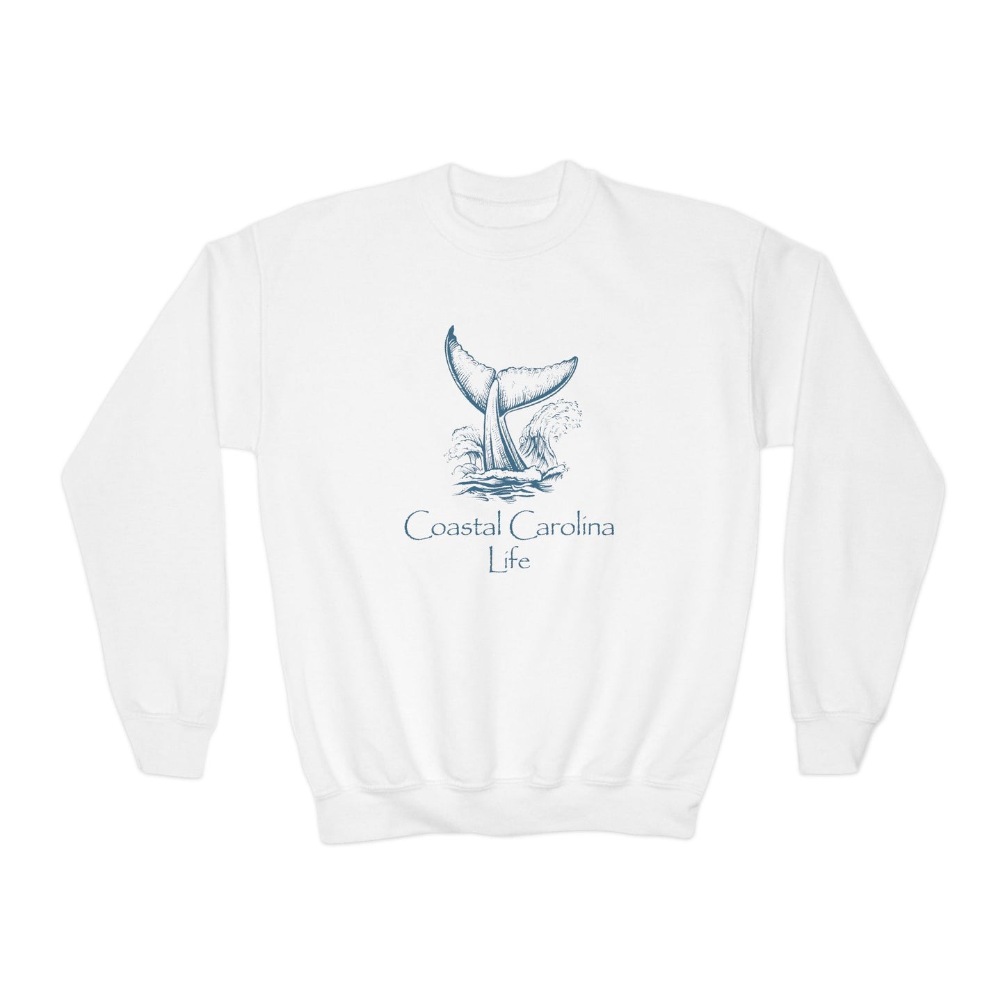 Coastal Youth Sweatshirt - Whale Tail