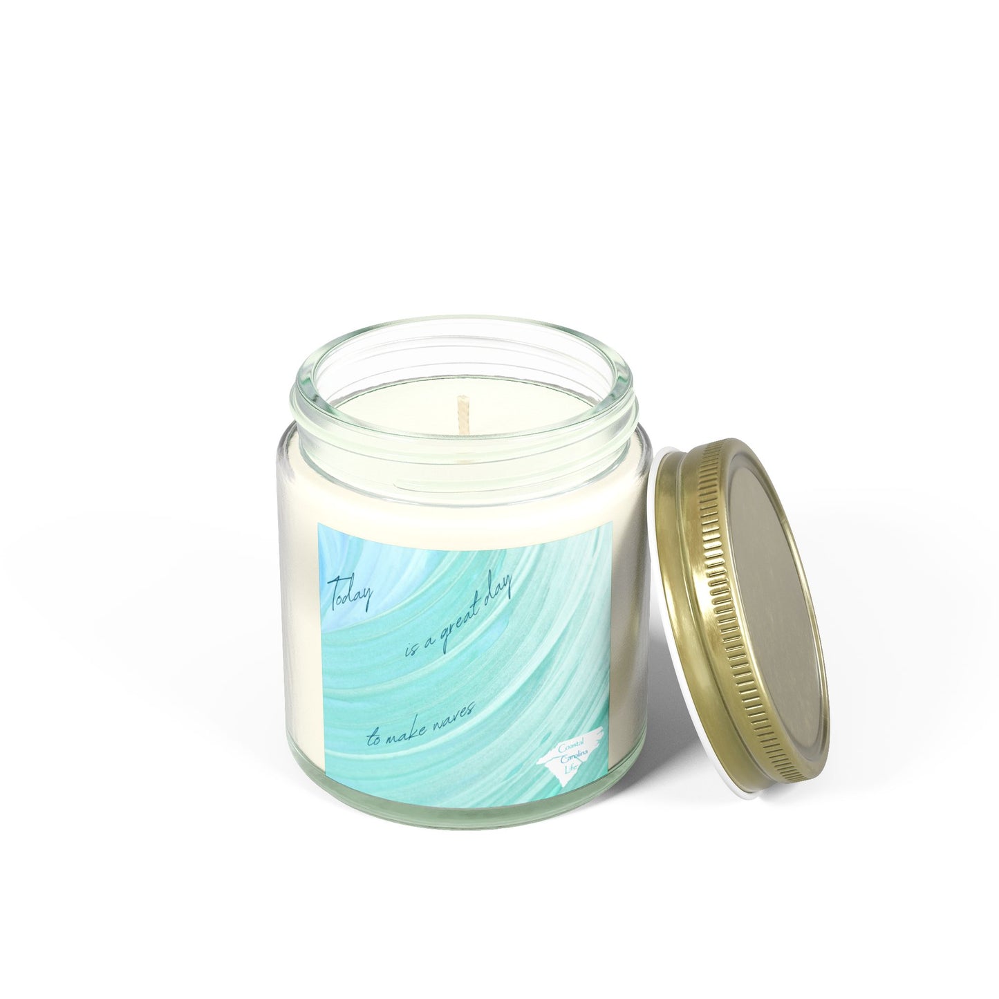 Coconut Apricot Wax Scented Candles - Today is a Great Day to Make Waves