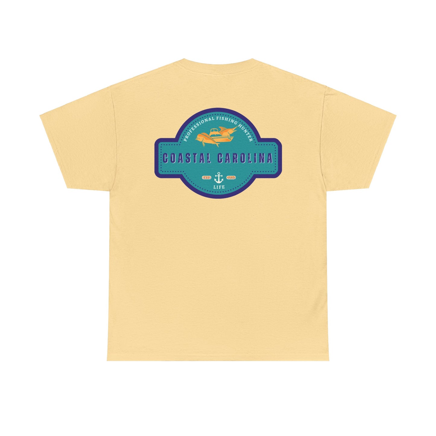 Men's Heavy Cotton T-Shirt - Professional Fishing Hunter