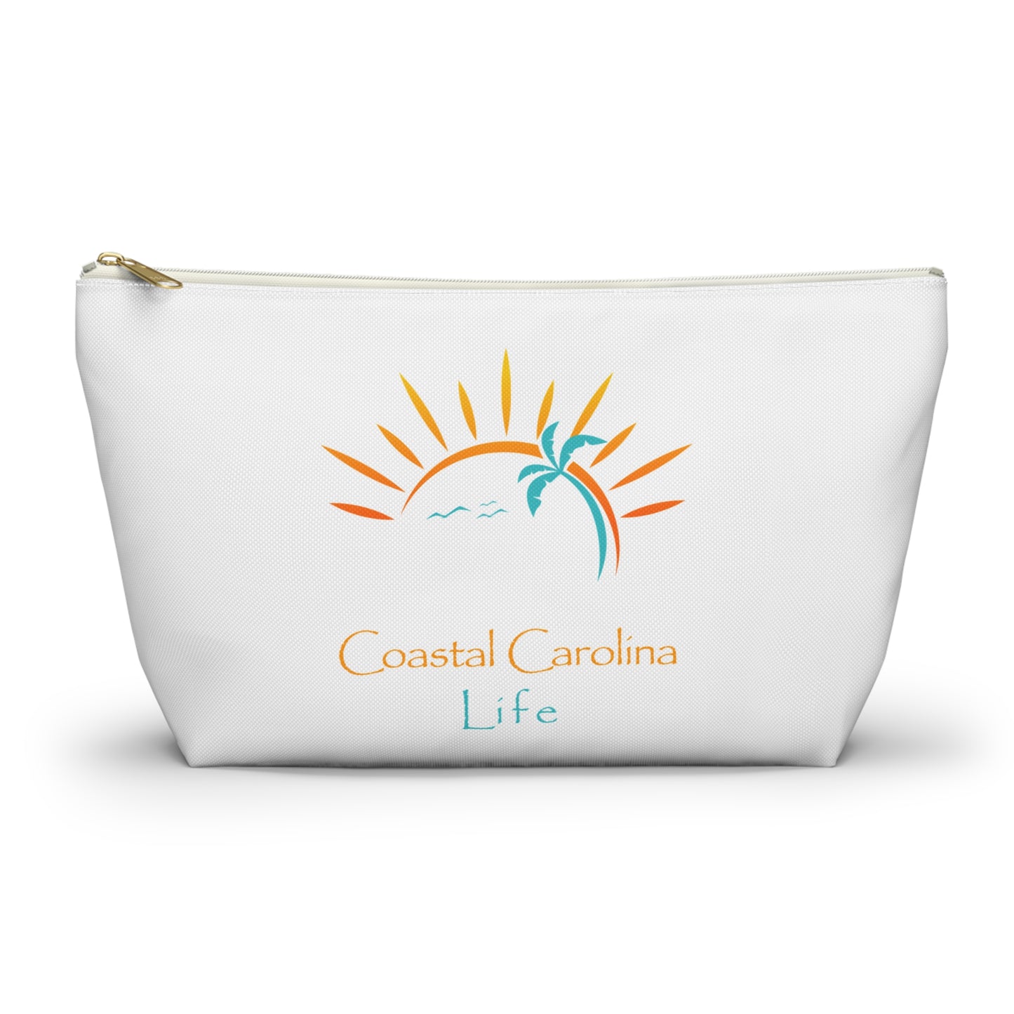 Palm Tree and Sun Rays Travel Accessory Pouch
