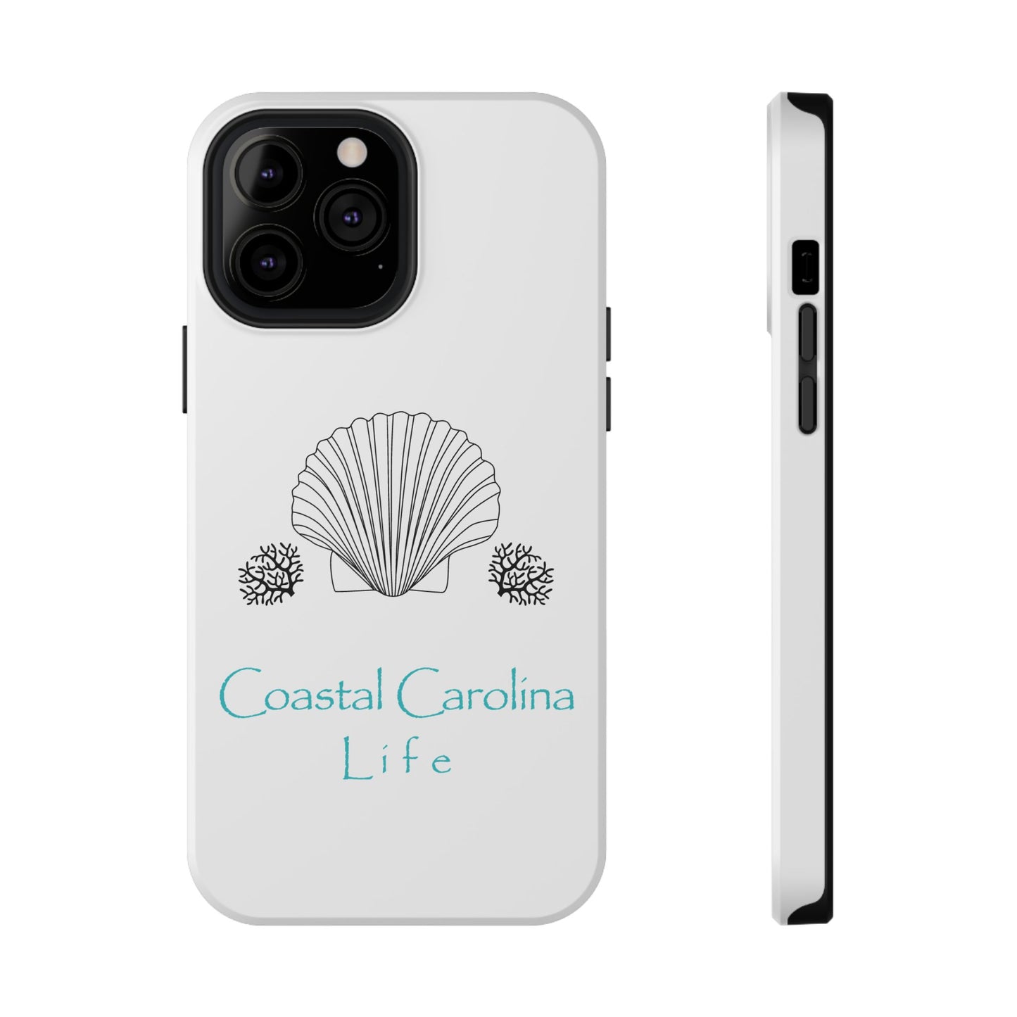 Impact-Resistant Phone Case - iPhone or Samsung - Clam Shell and Coral