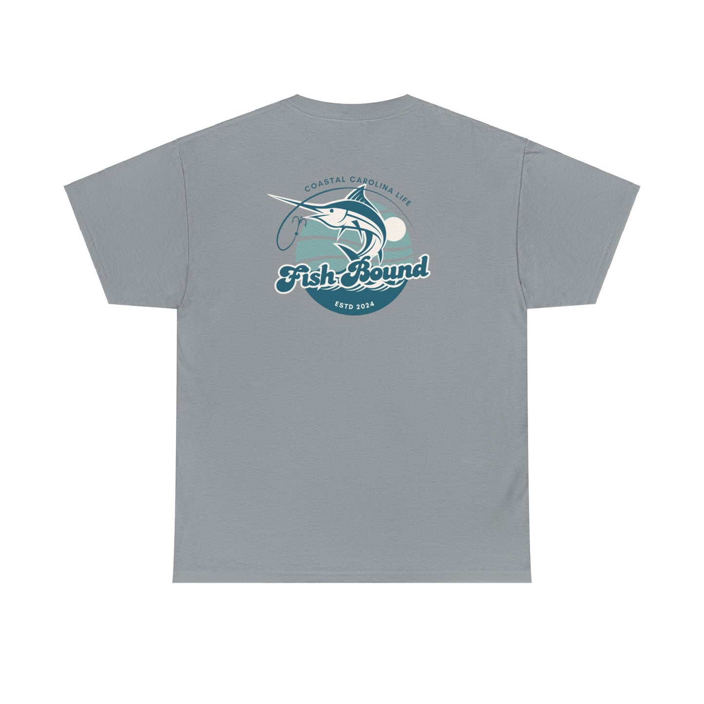 Men's Heavy Cotton T-Shirt - Fish Bound