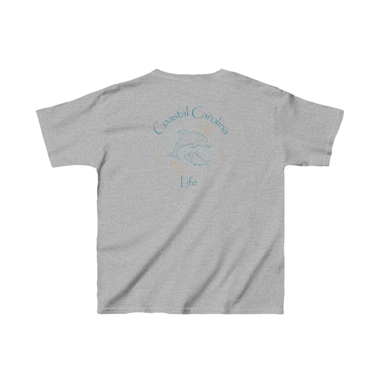 Dolphin and Fish Kids Beach T-Shirt