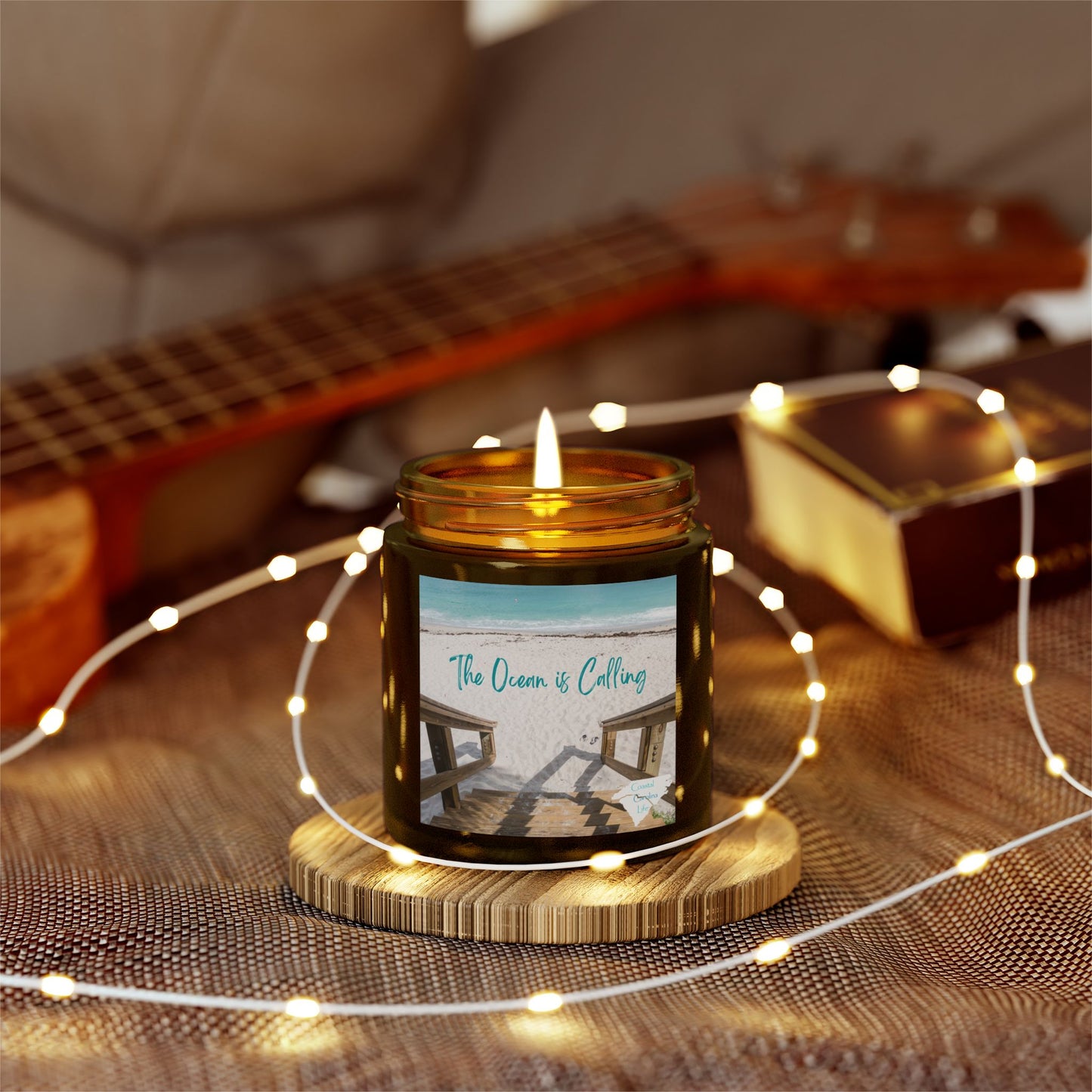 Coconut Apricot Wax Scented Candles - The Ocean is Calling