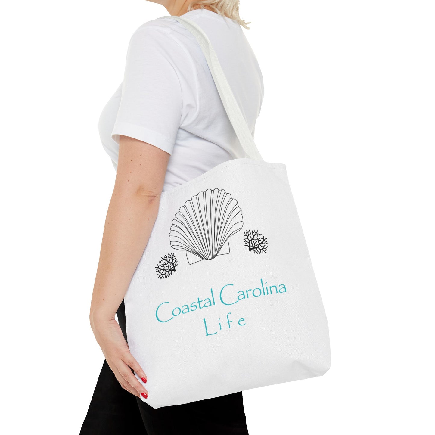 Clam Shell and Coral Coastal Tote Bag