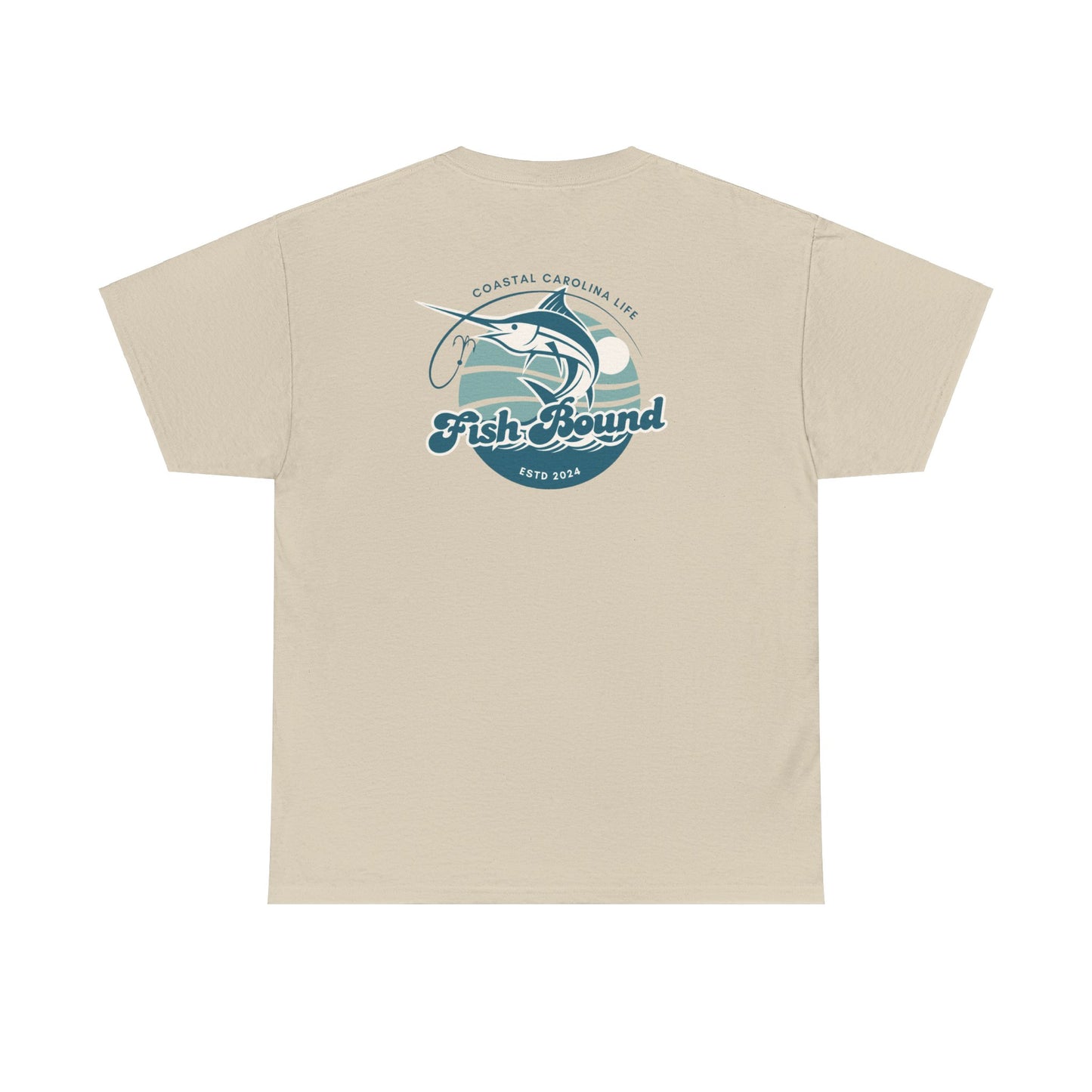 Men's Heavy Cotton T-Shirt - Fish Bound