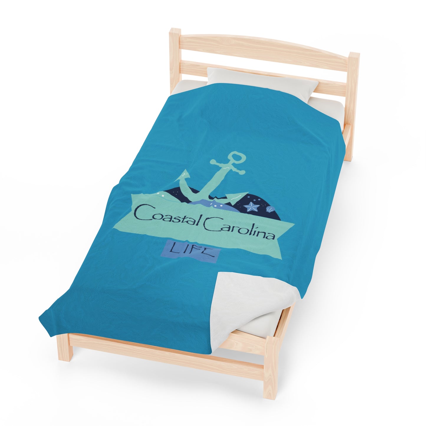 Anchor Velveteen Plush Blanket