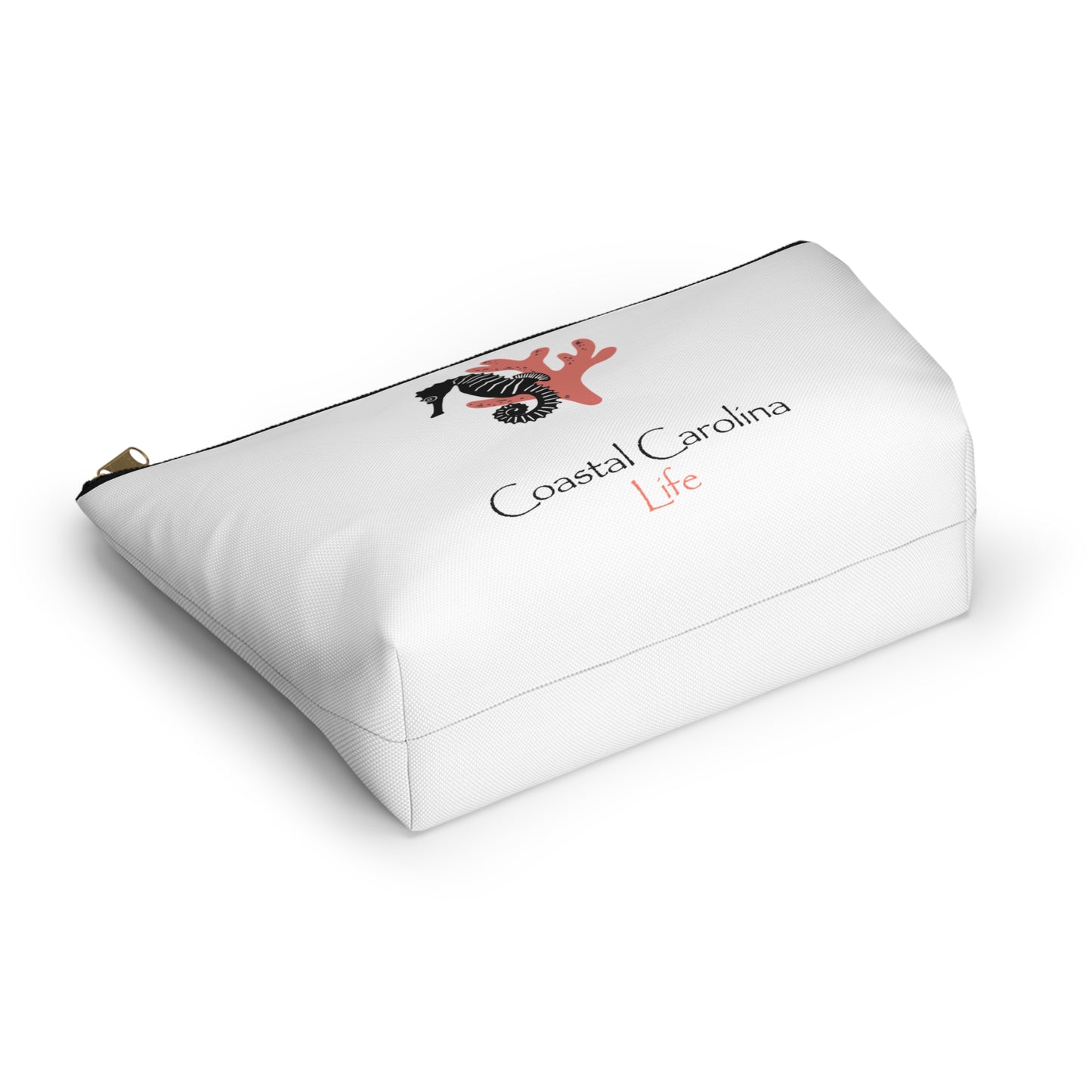 Seahorse and Coral Travel Accessory Pouch