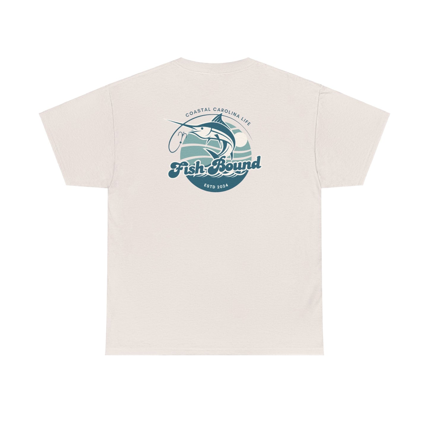 Men's Heavy Cotton T-Shirt - Fish Bound
