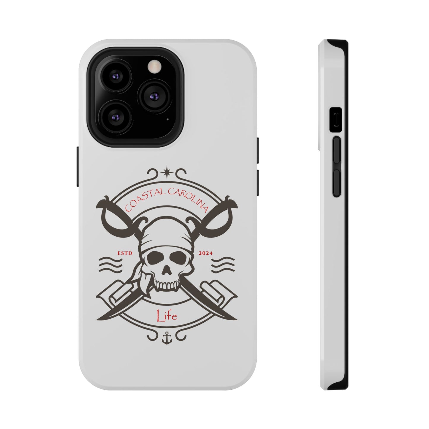 Impact-Resistant Phone Case - iPhone or Samsung - Pirate Skull
