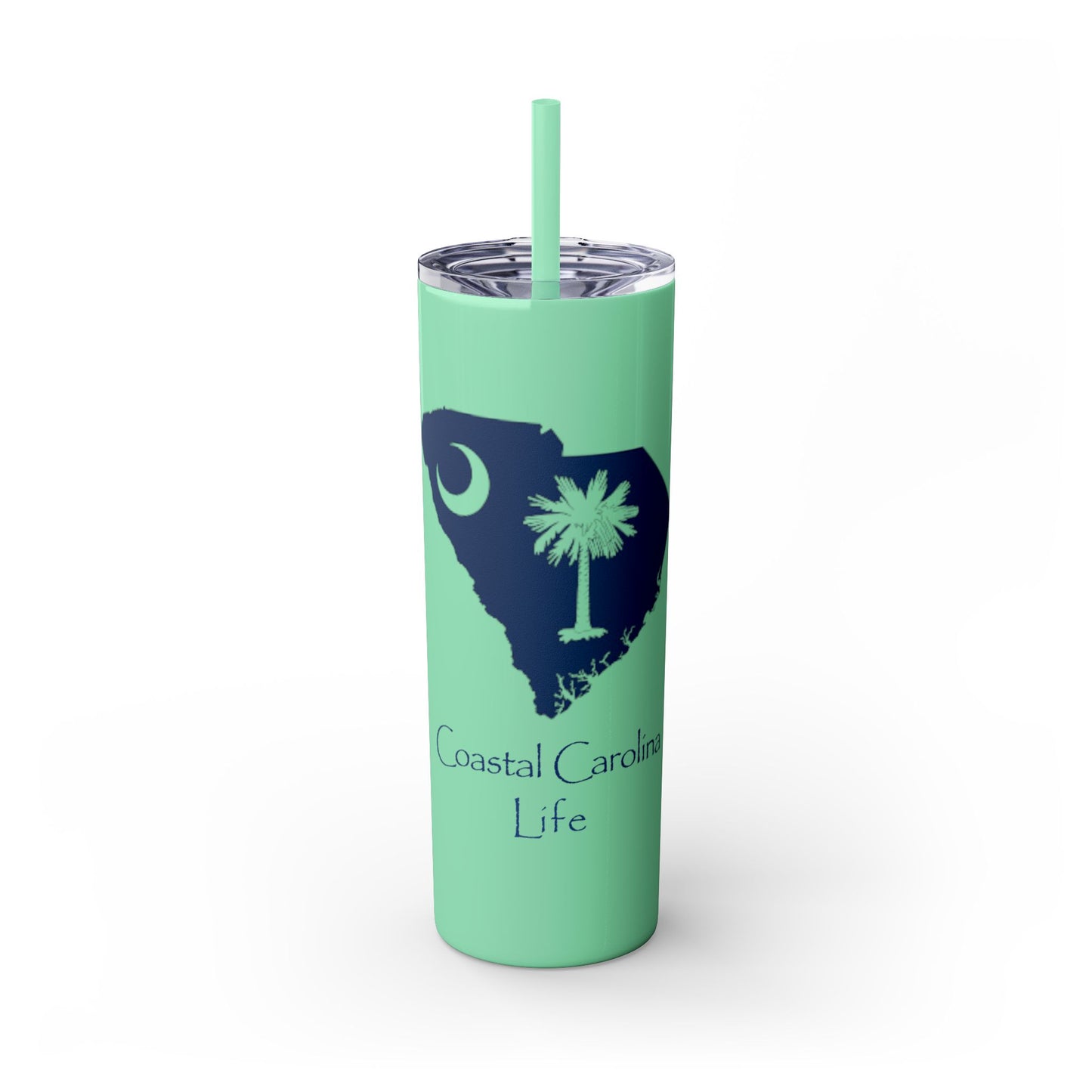 South Carolina Emblem Skinny Tumbler