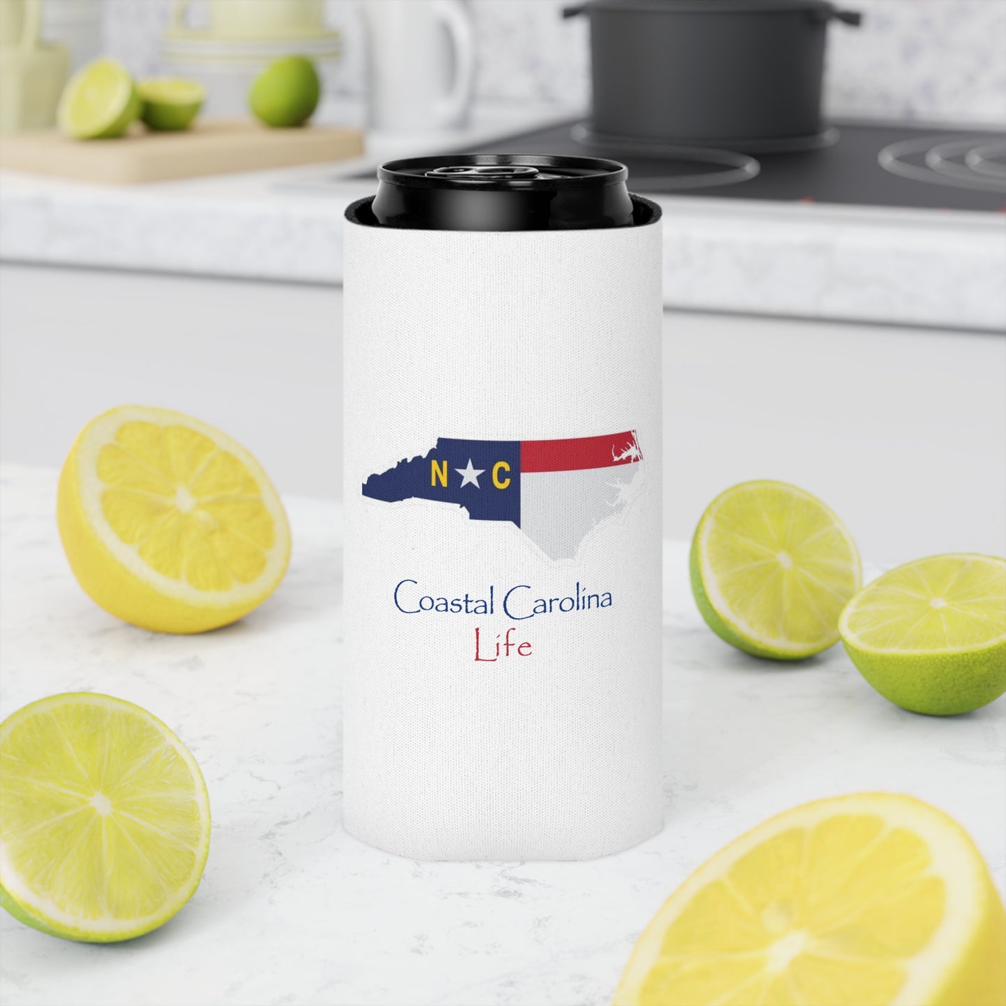 North Carolina Emblem Coastal Slim Koozie