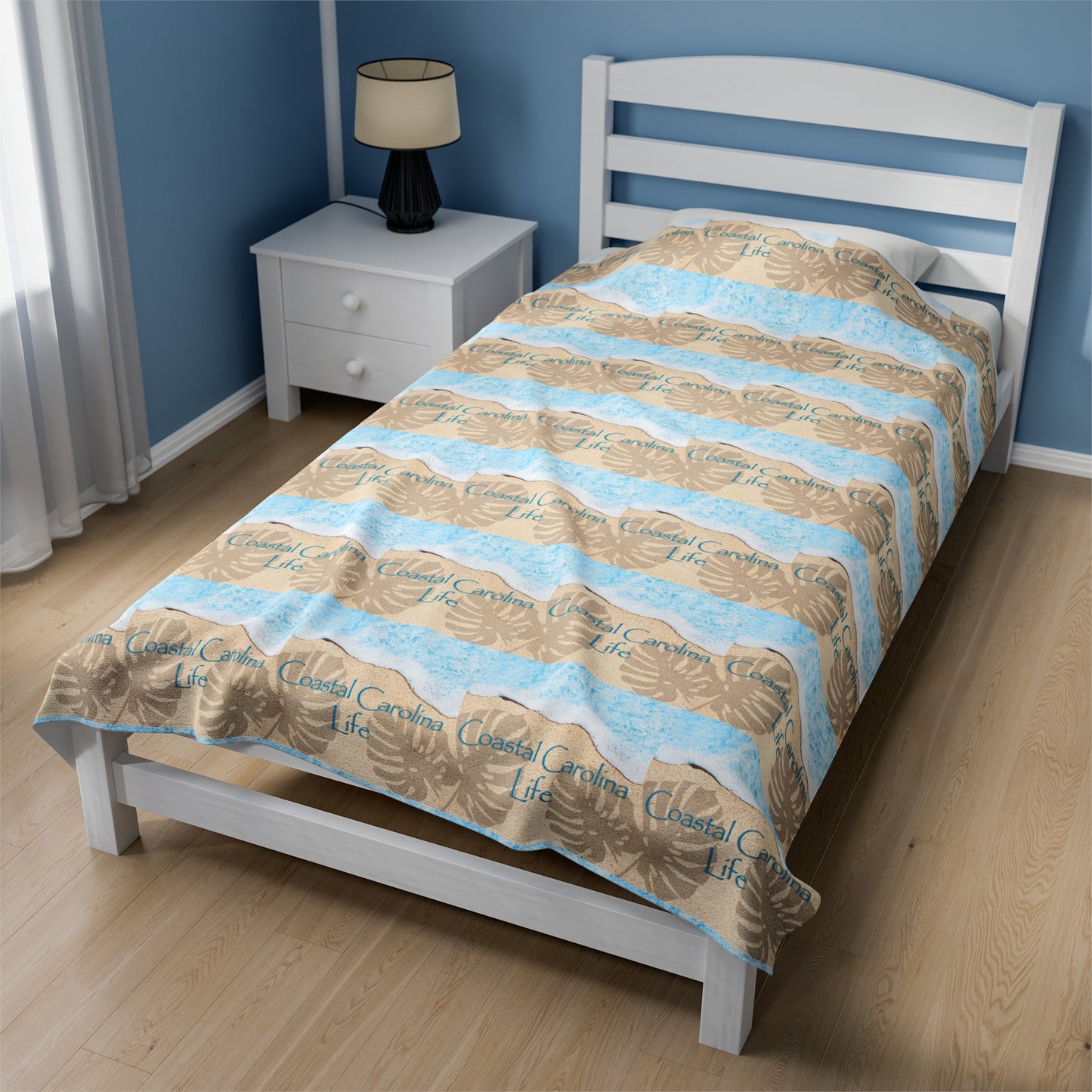 Water's Edge Velveteen Plush Blanket