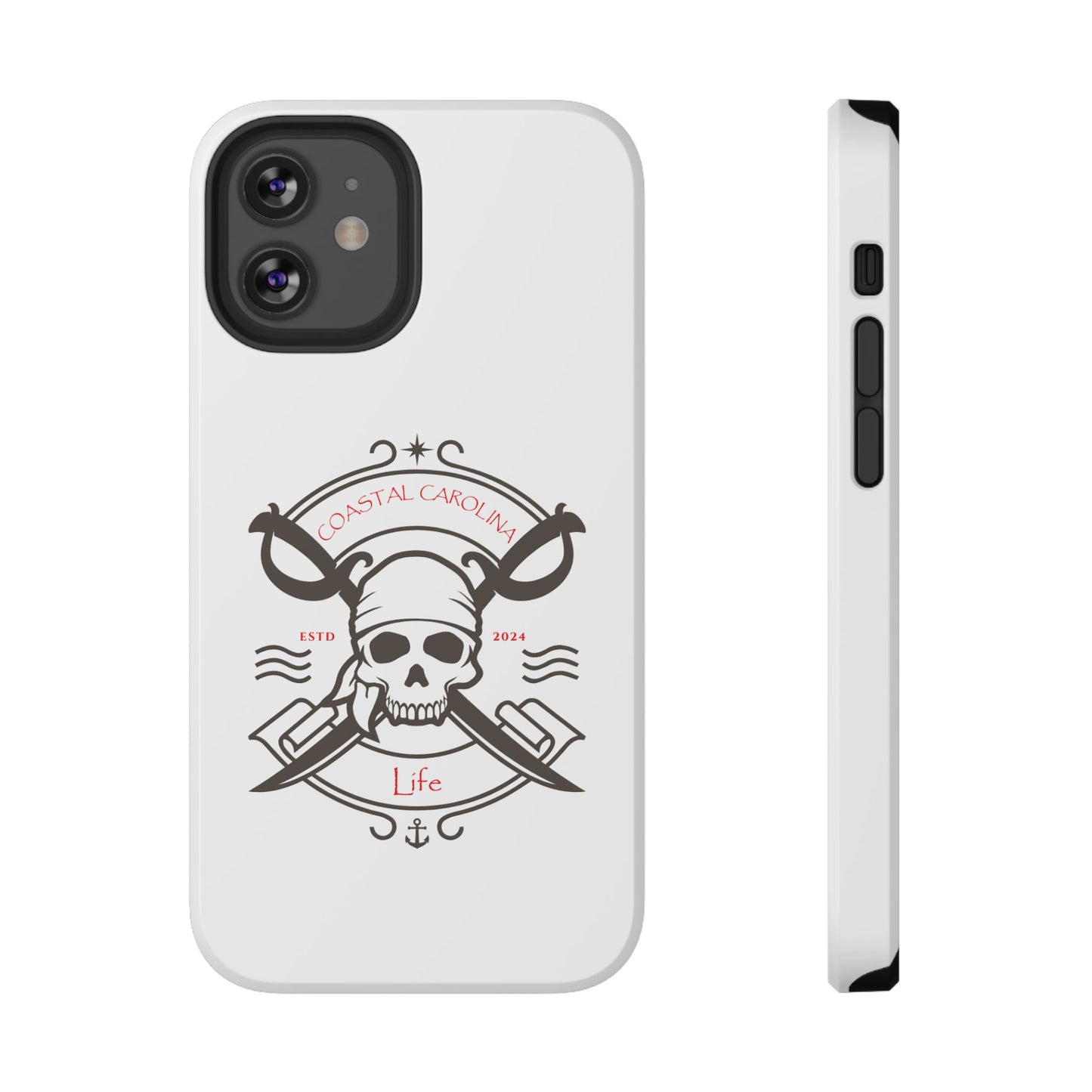 Impact-Resistant Phone Case - iPhone or Samsung - Pirate Skull