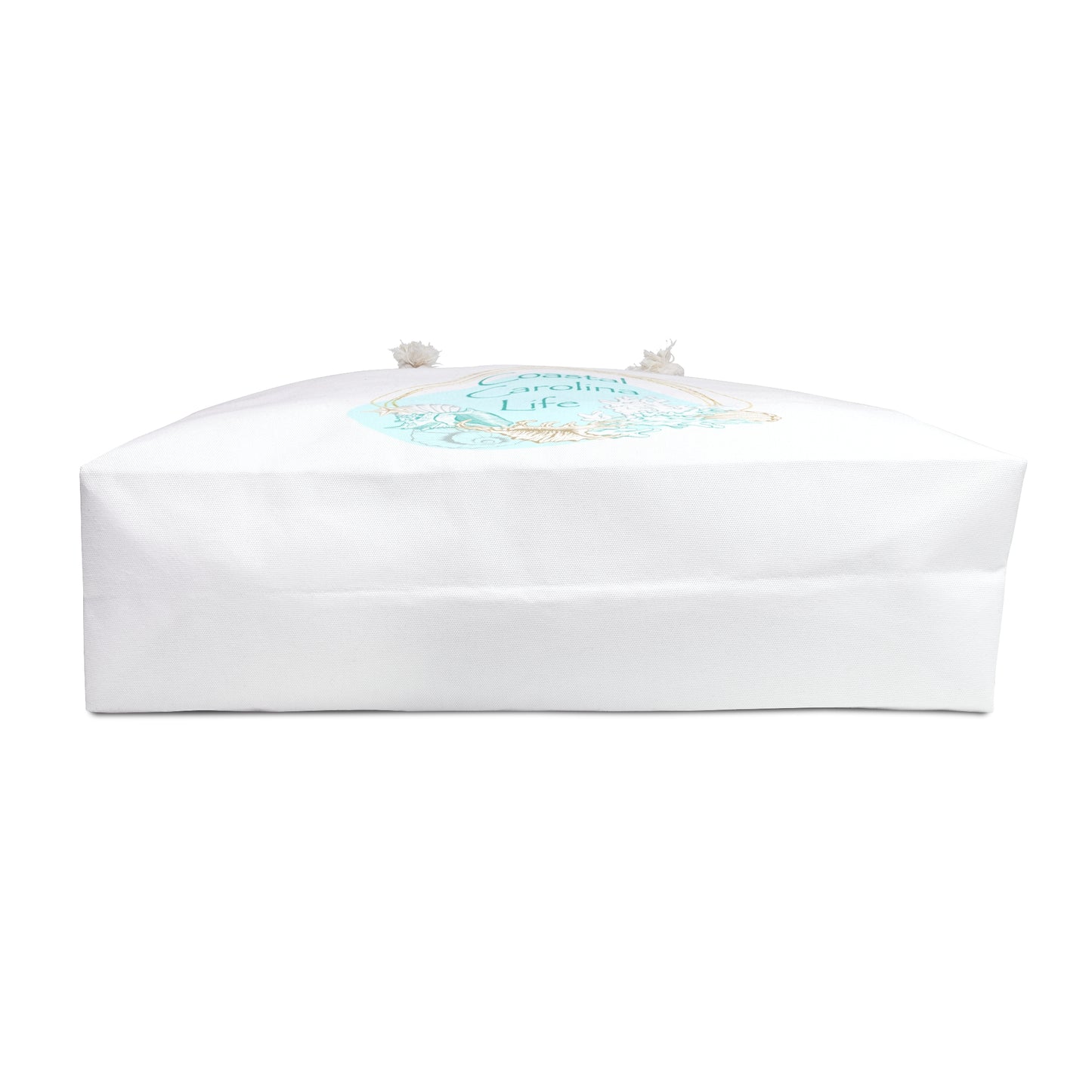 Seashells and Coral Coastal Weekender Tote with Rope Handles