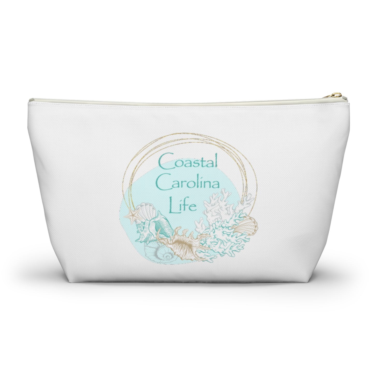 Seashells and Coral Travel Accessory Pouch