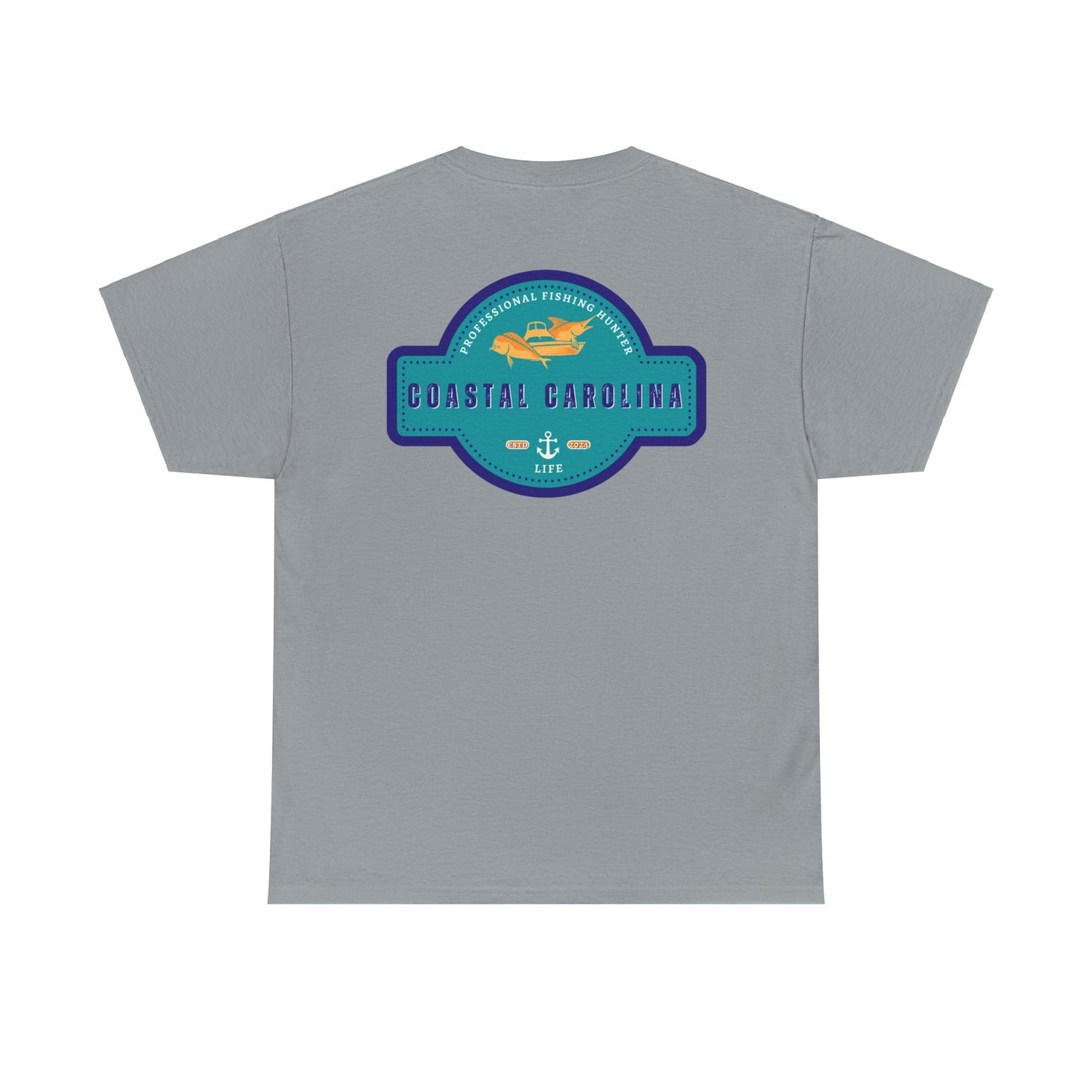 Men's Heavy Cotton T-Shirt - Professional Fishing Hunter