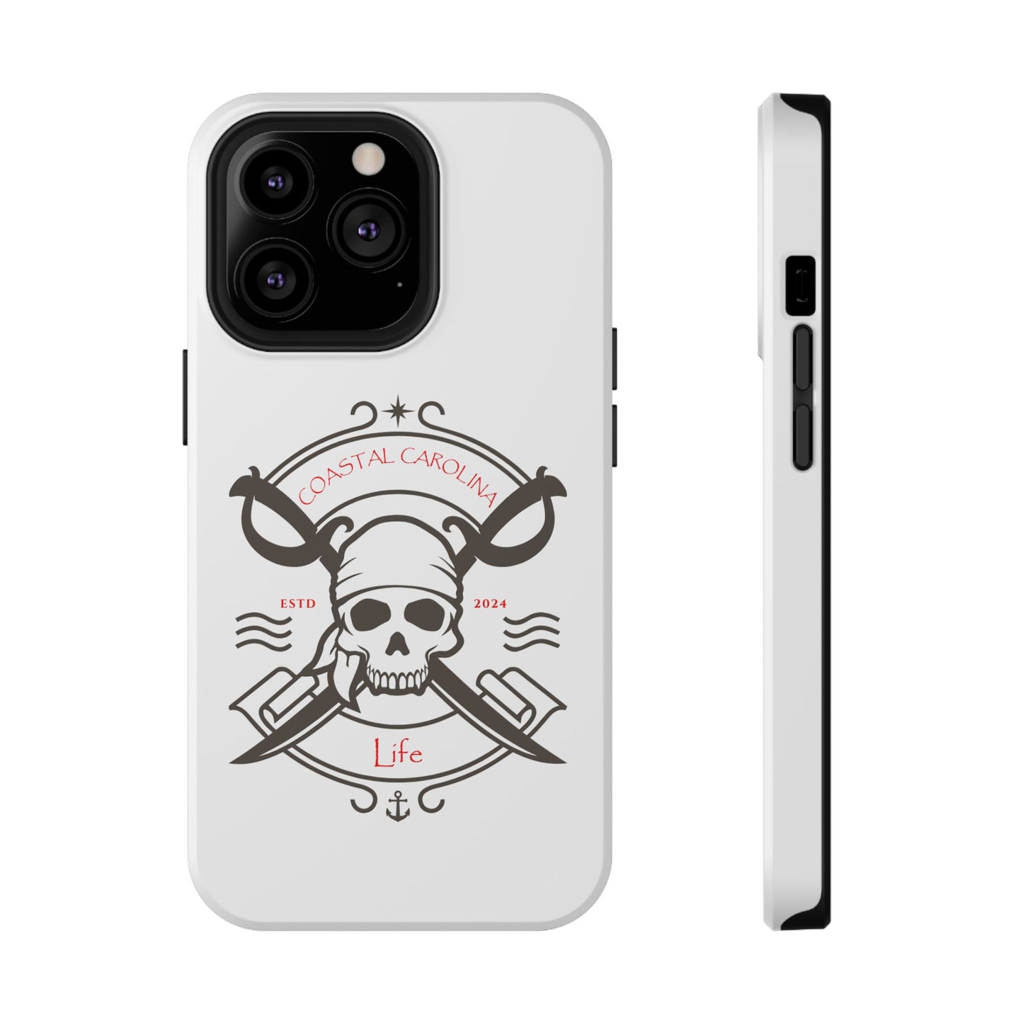 Impact-Resistant Phone Case - iPhone or Samsung - Pirate Skull