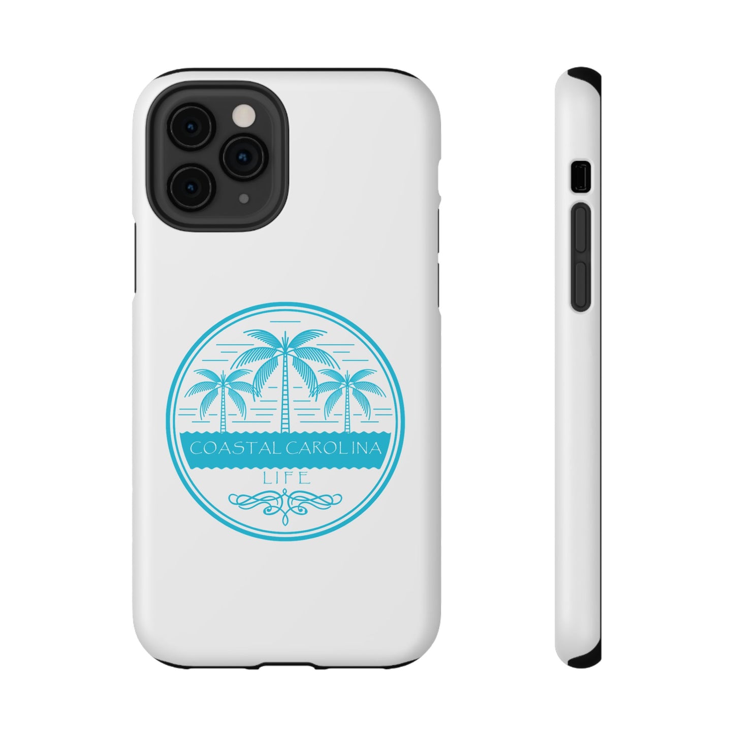 Impact-Resistant Phone Case - iPhone or Samsung - Palm Trees and Water