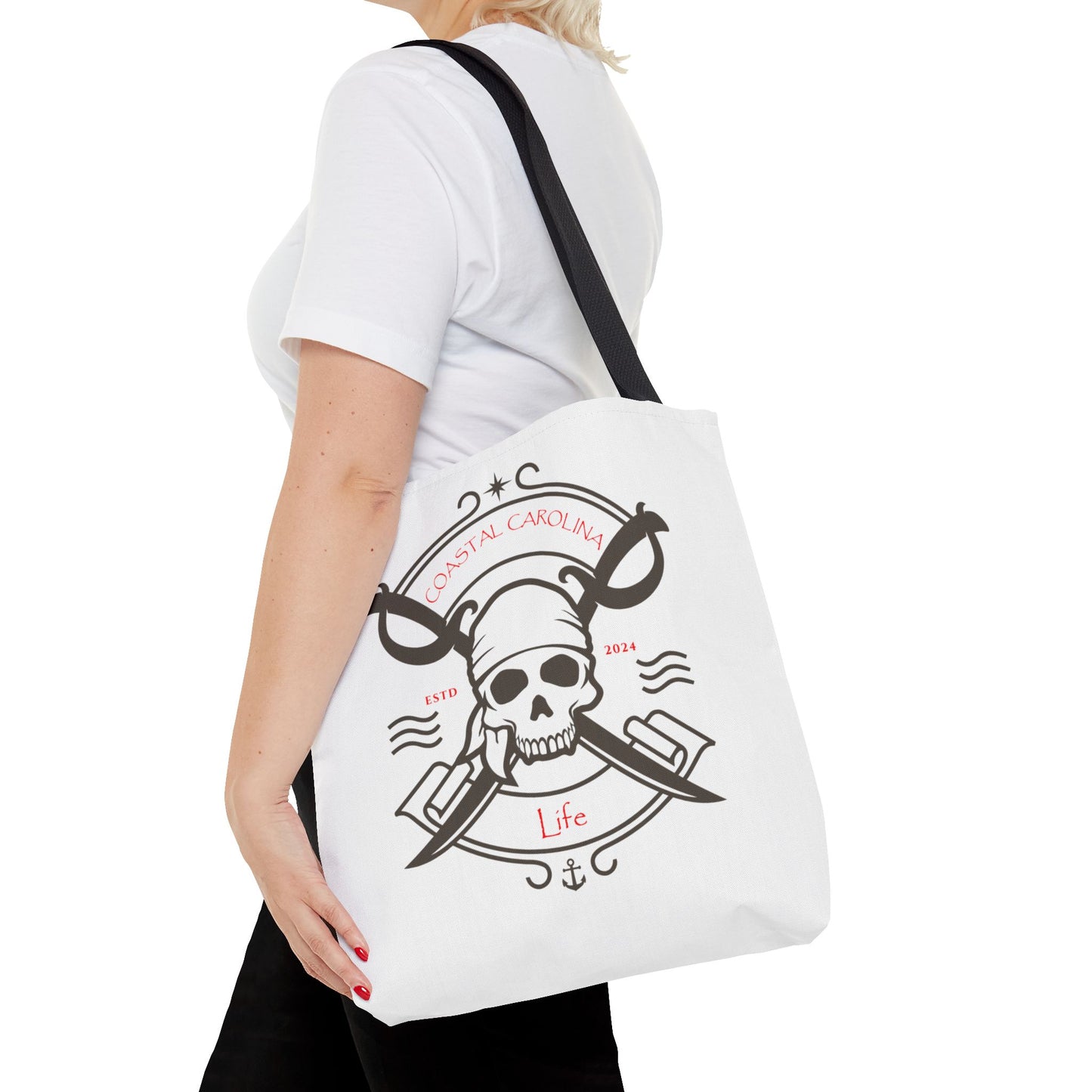 Pirate Skull Coastal Tote Bag