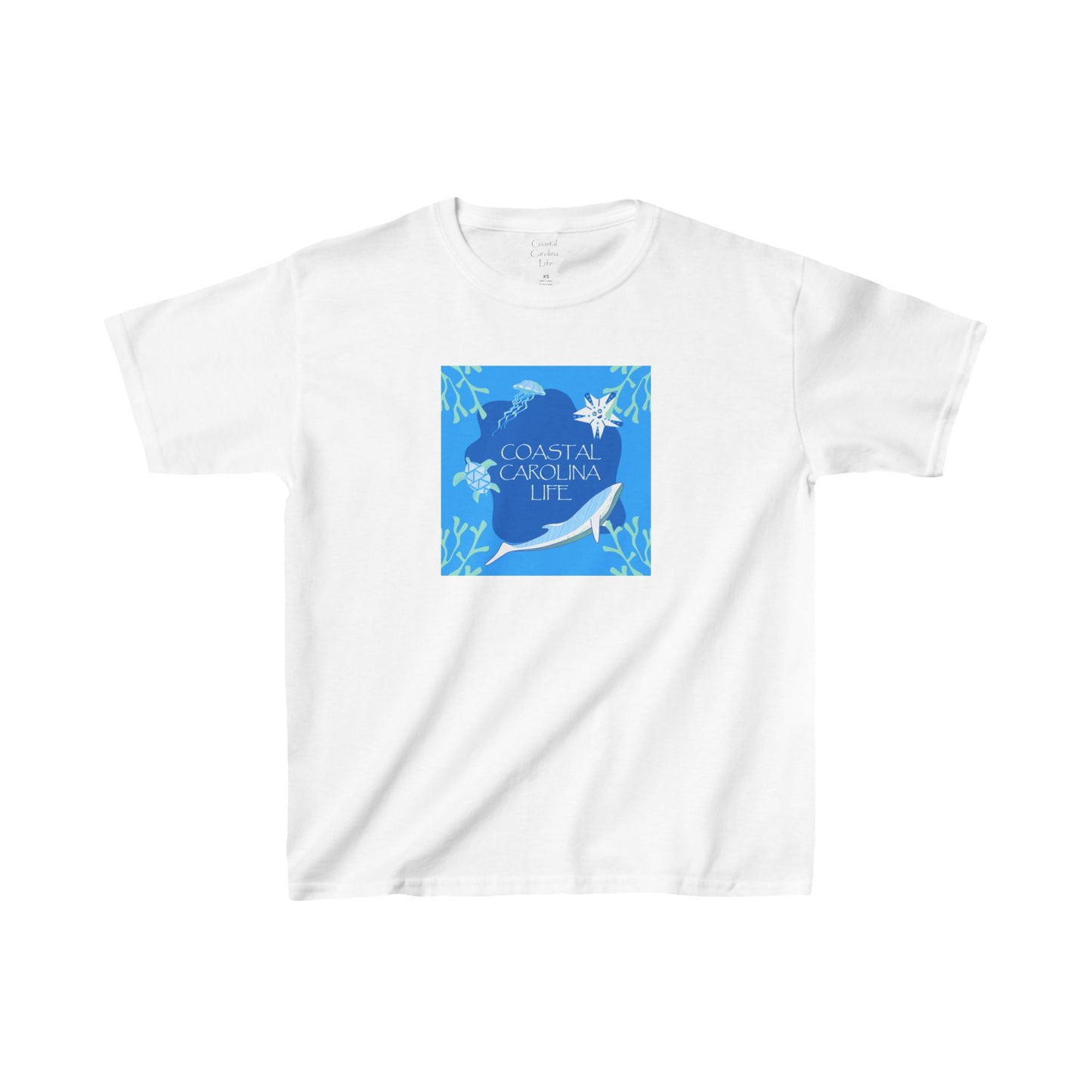 Swimming Sea Life Kids Beach T-Shirt