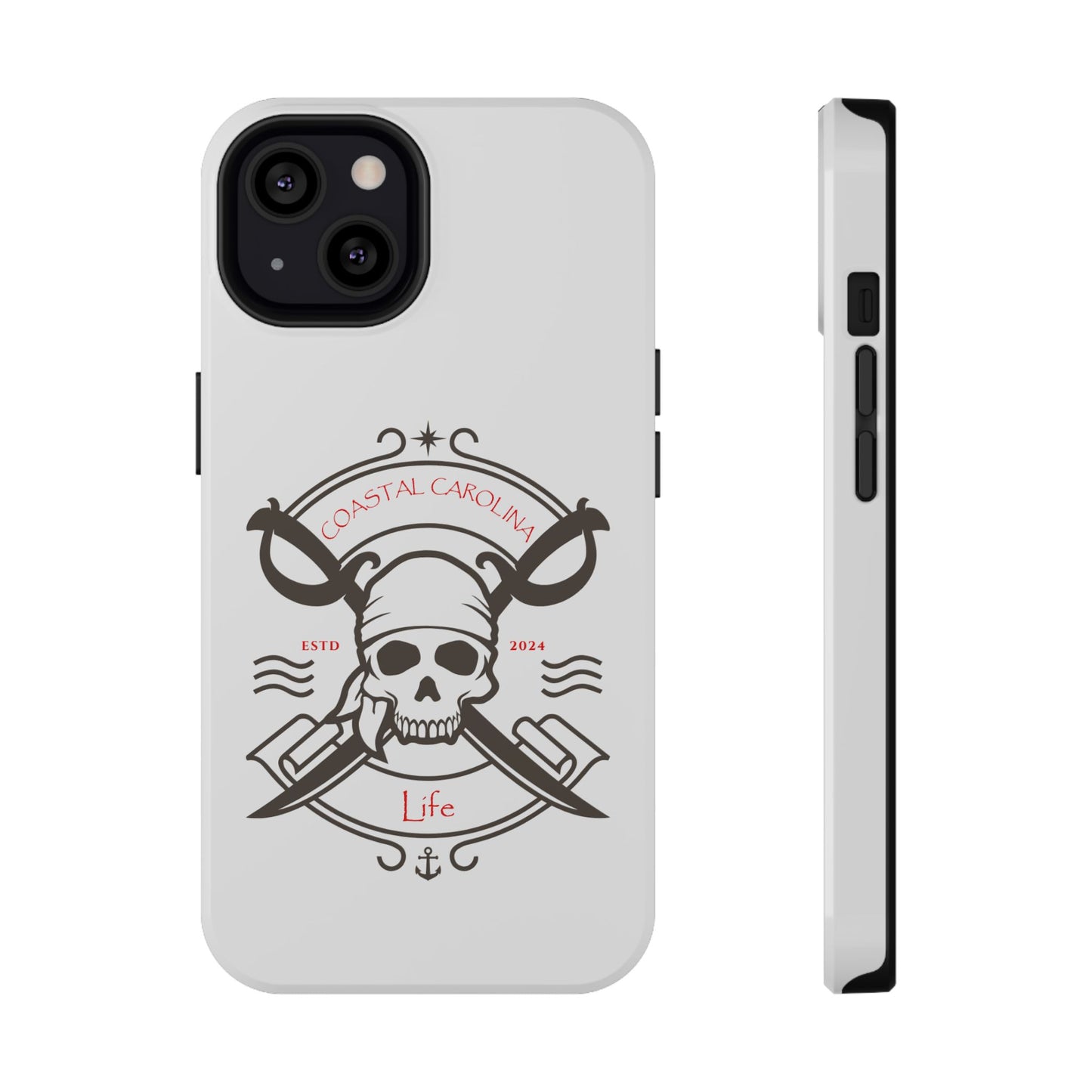 Impact-Resistant Phone Case - iPhone or Samsung - Pirate Skull