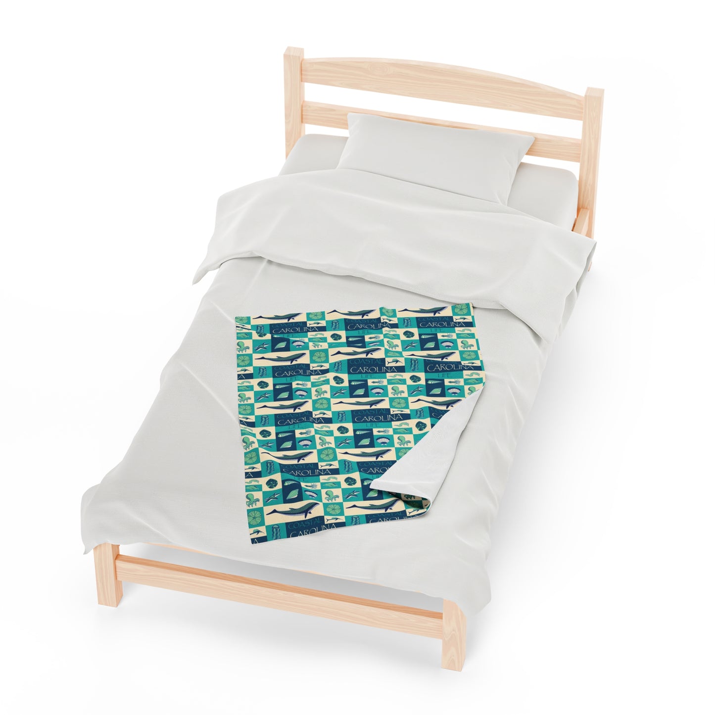 Sea Life Velveteen Plush Blanket