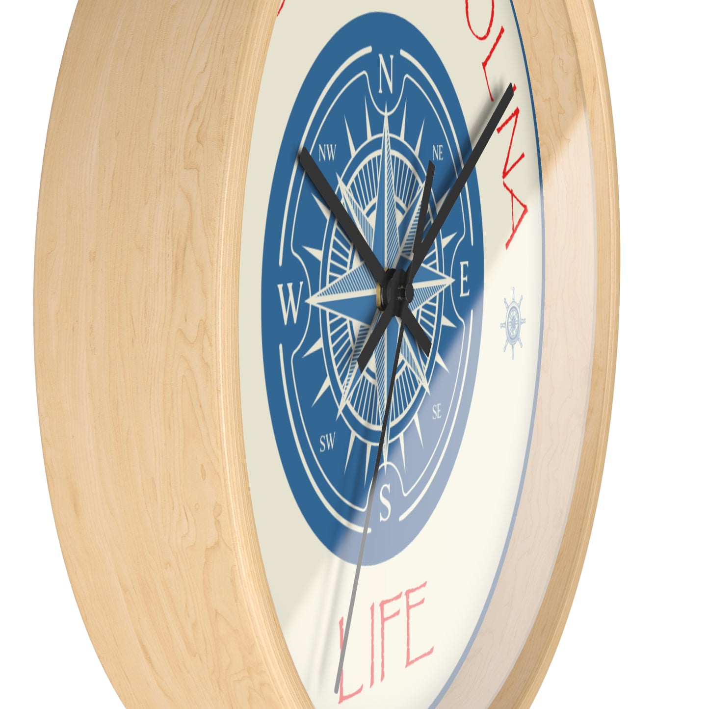 Compass Coastal Carolina Wall Clock