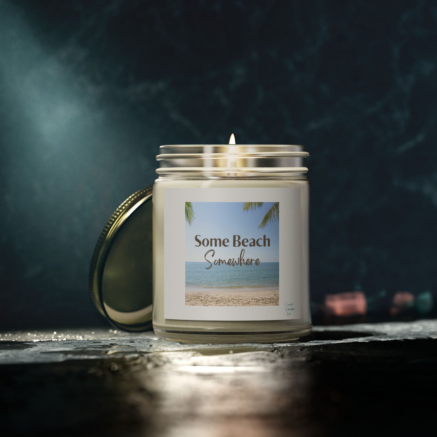 Coconut Apricot Wax Scented Candles - Some Beach Somewhere