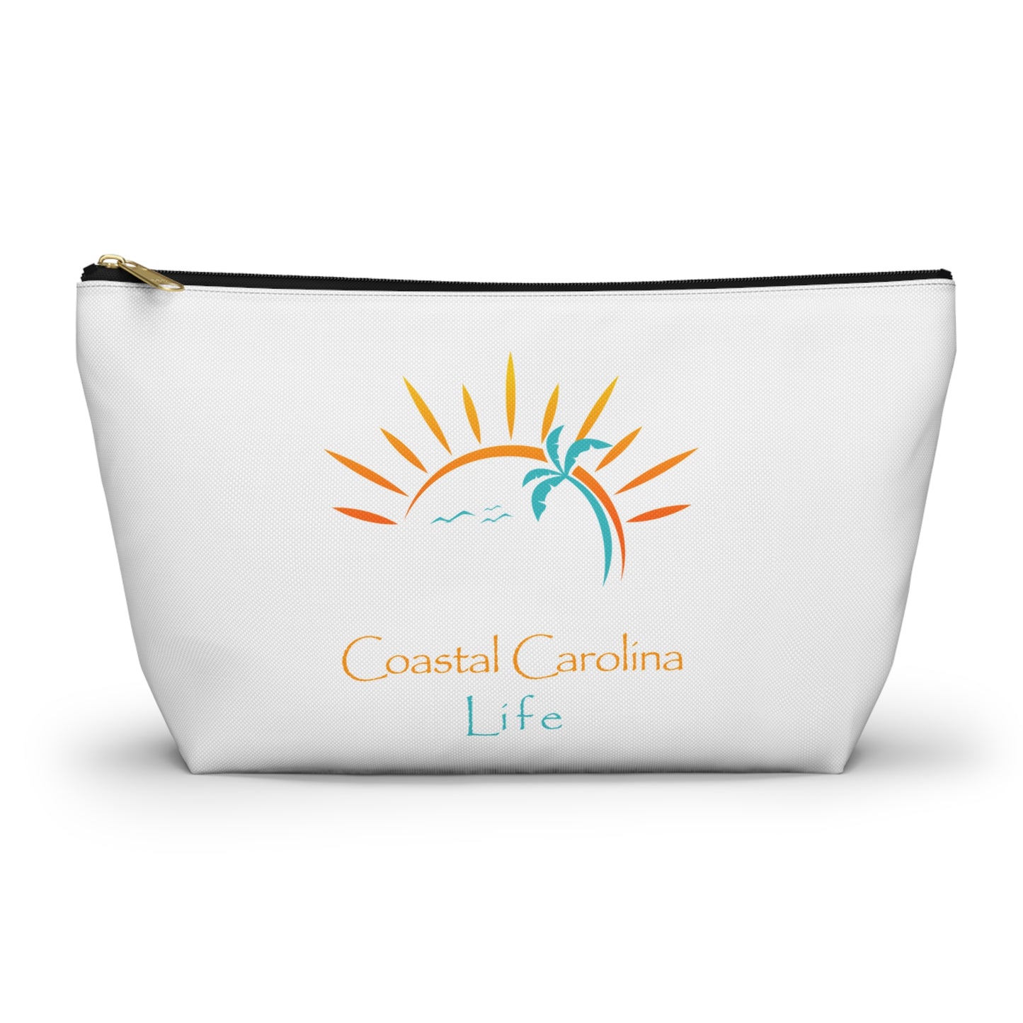 Palm Tree and Sun Rays Travel Accessory Pouch